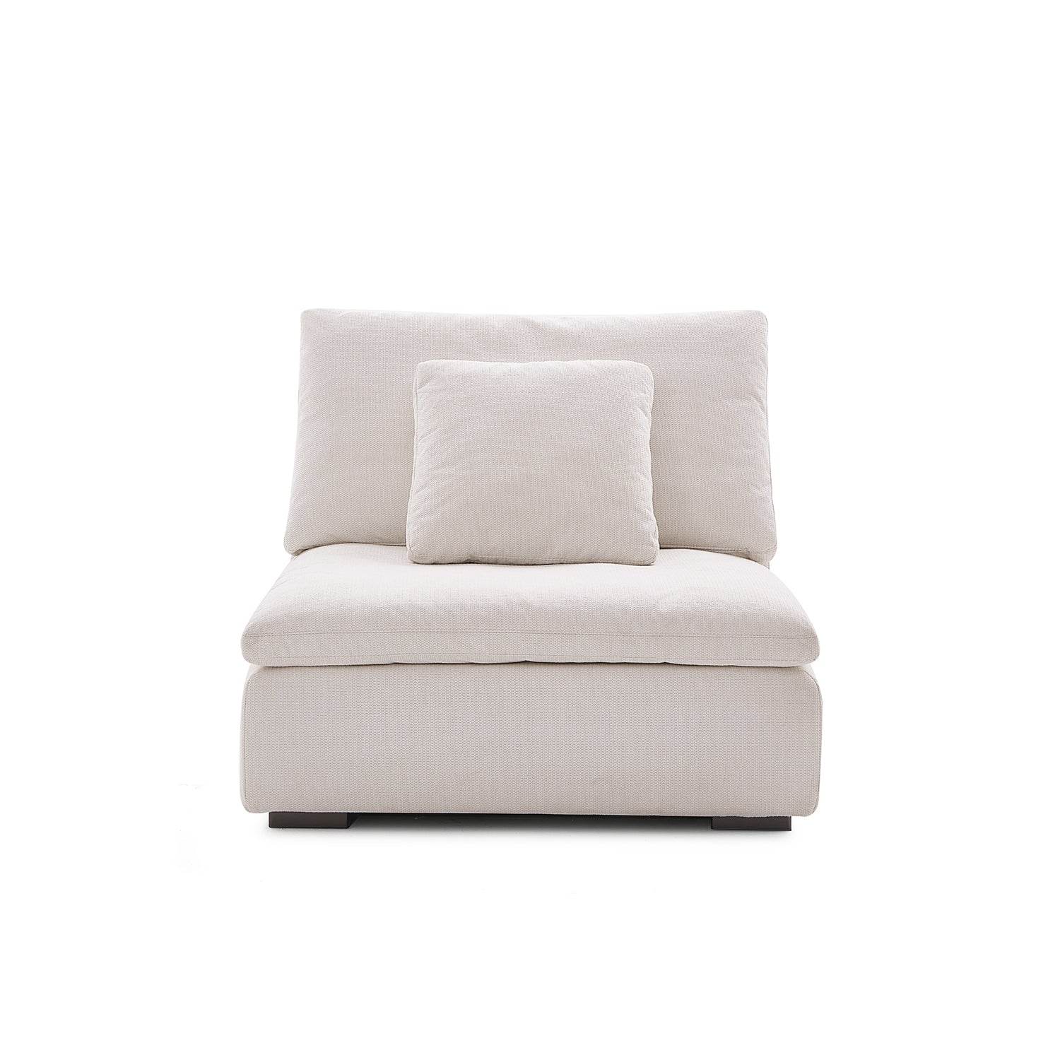 Malibu Cloud Couch Armless Modular Seat - Valyouweho