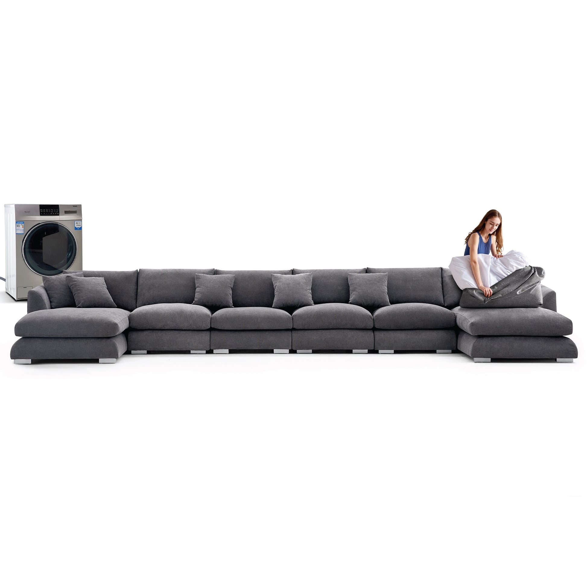 Feathers U-Sectional, sectional, Mario Capasa | Valyou Furniture 