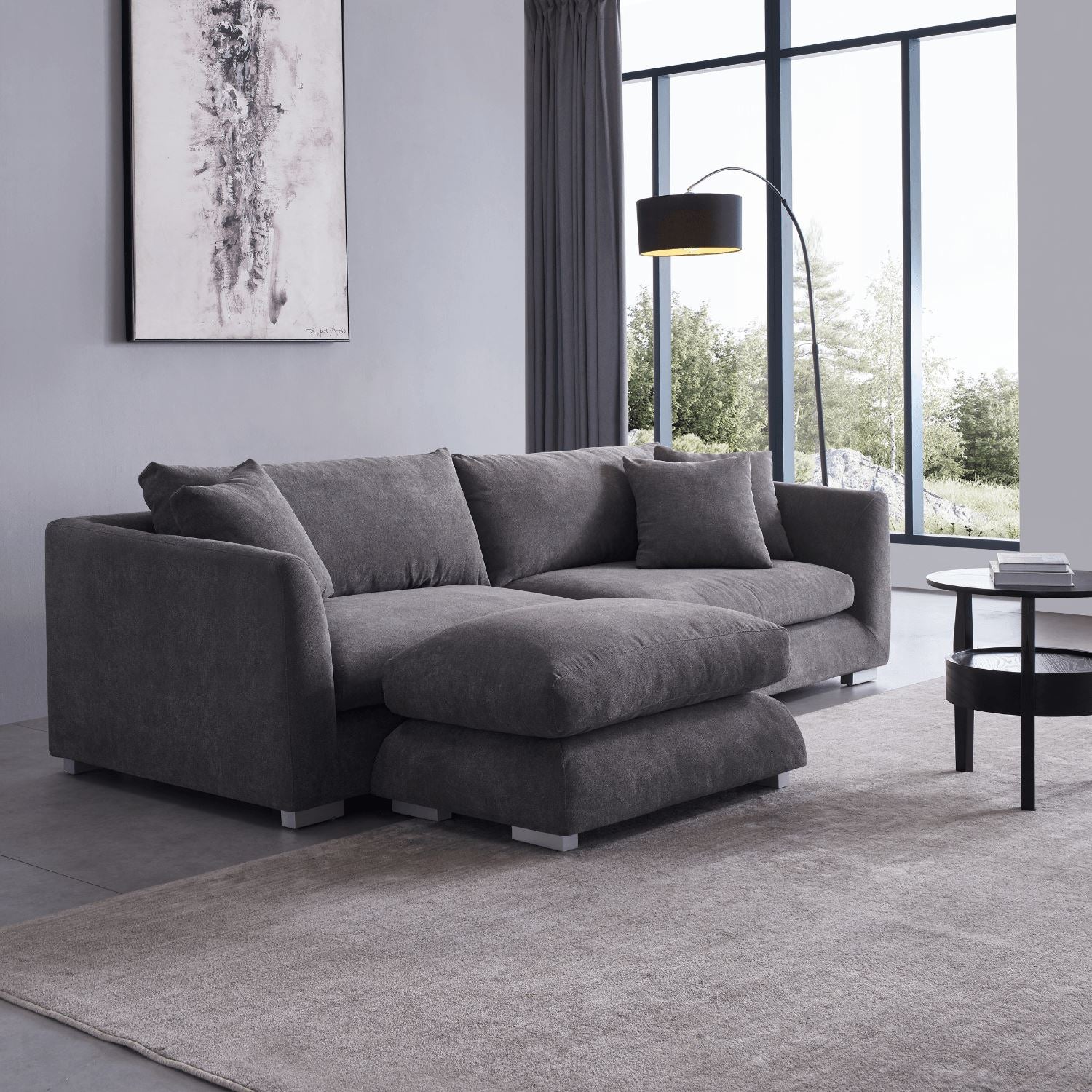 Feathers Sofa + Ottoman - Valyou
