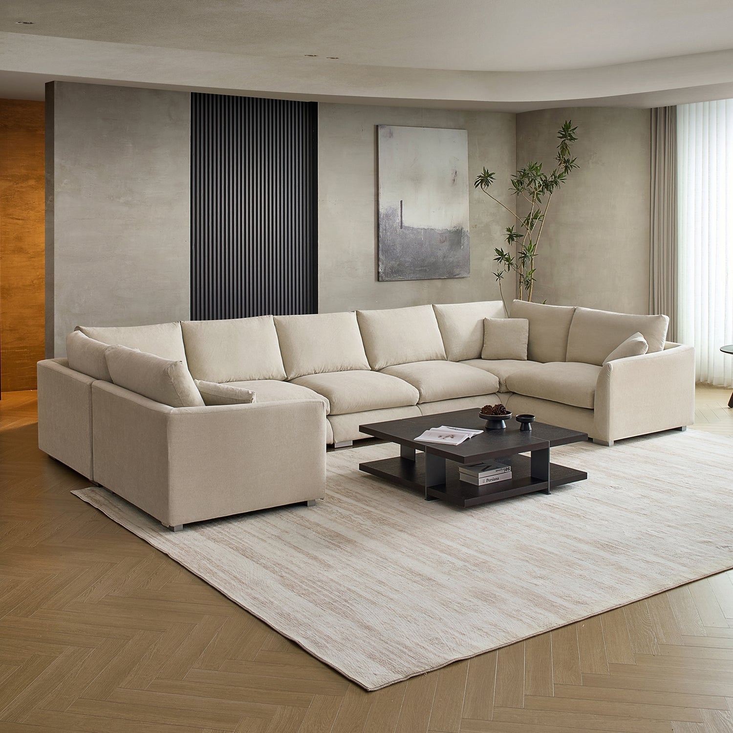 Feathers U-Sectional
