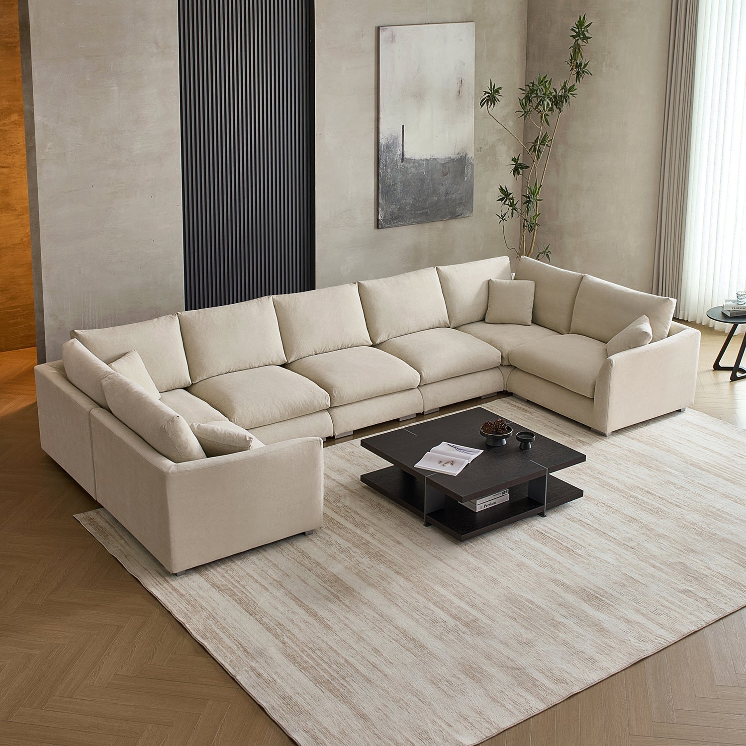 Feathers U-Sectional