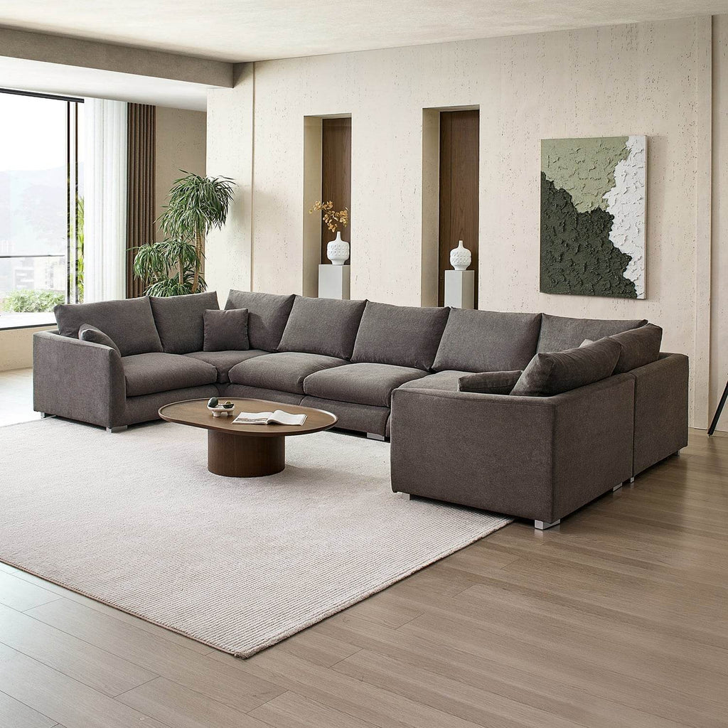 Feathers U-Sectional - Valyouweho