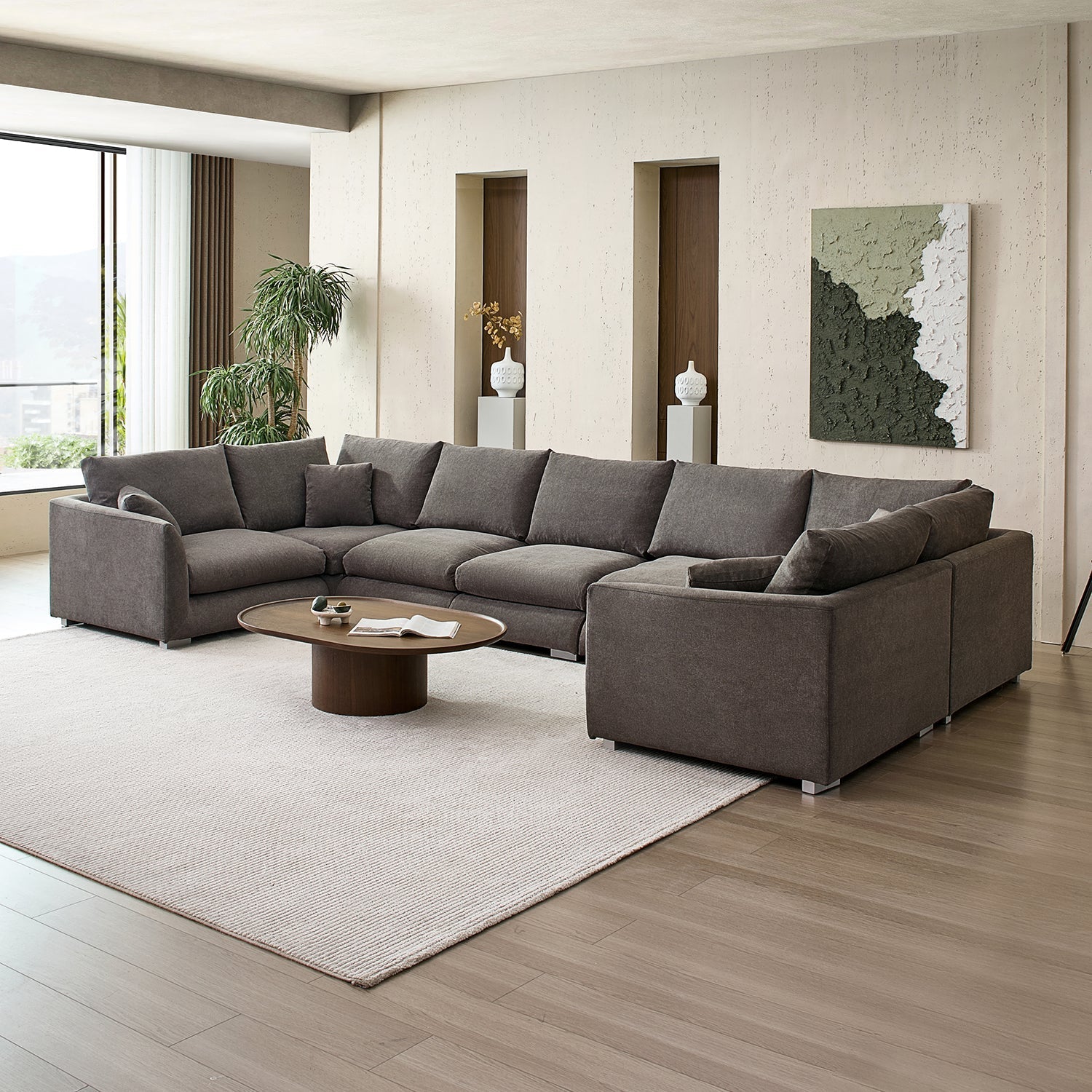 Feathers U-Sectional