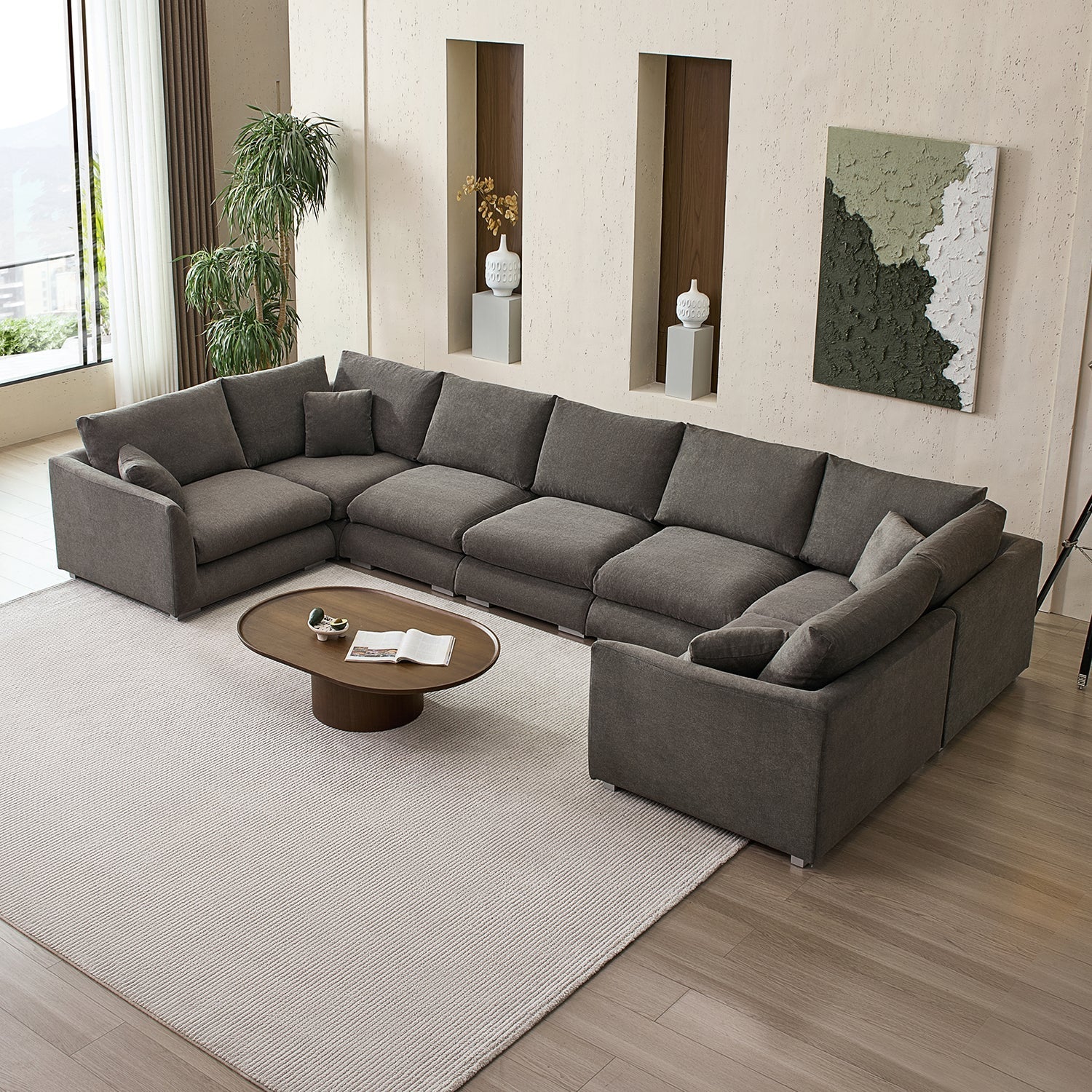 Feathers U-Sectional