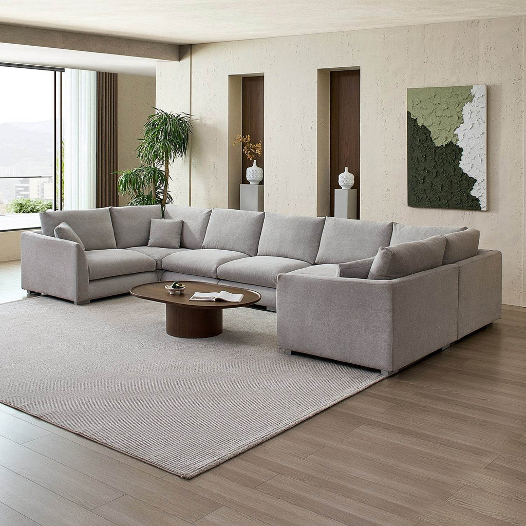 Feathers U-Sectional - Valyouweho