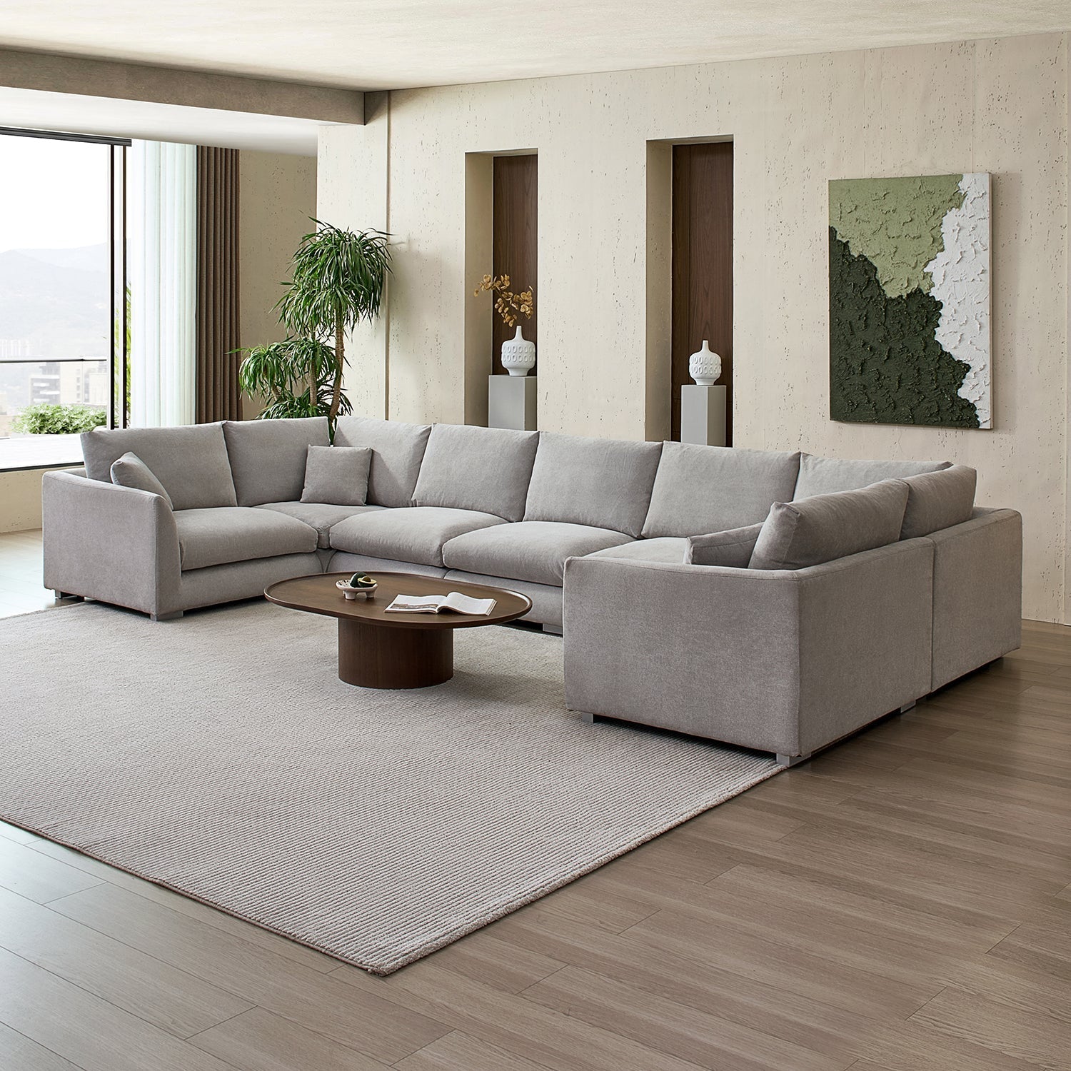 Feathers U-Sectional