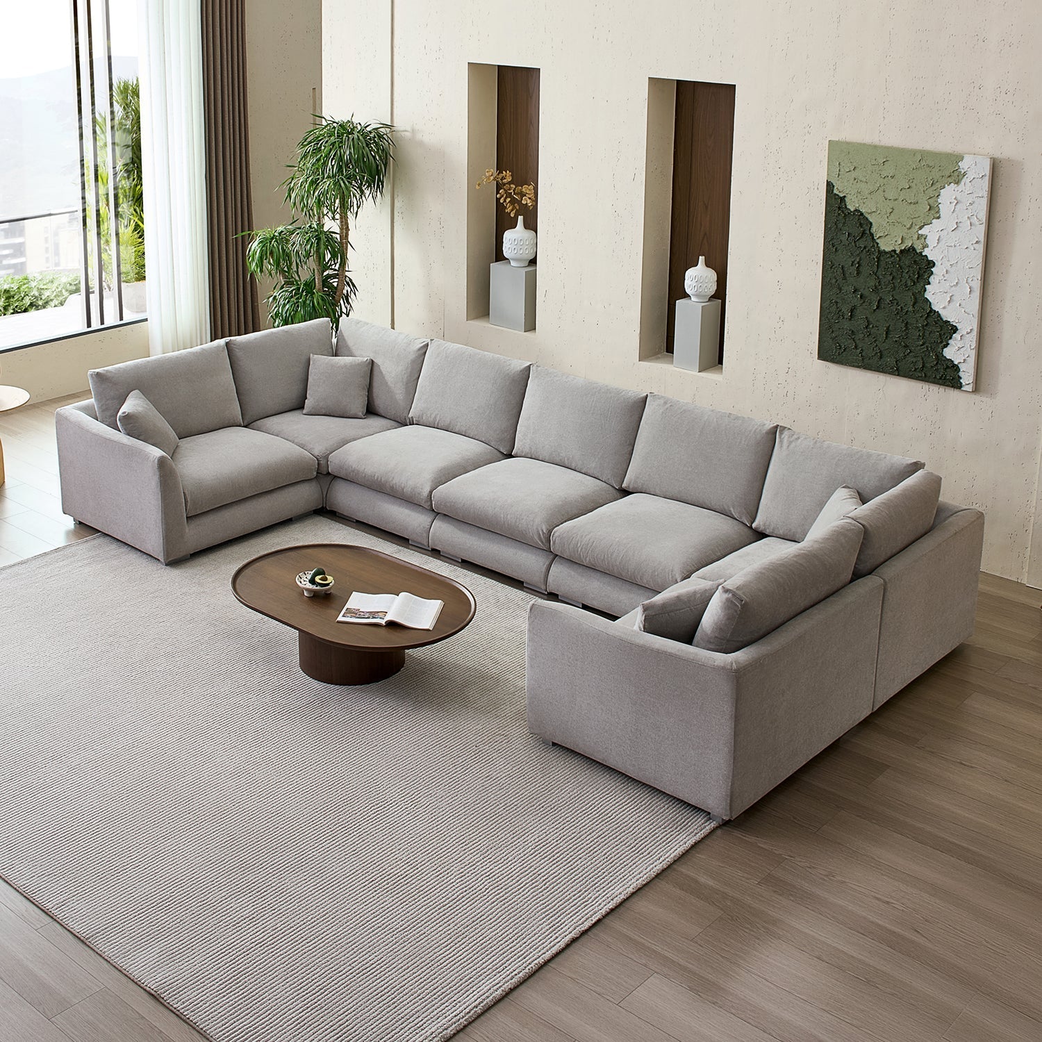 Feathers U-Sectional