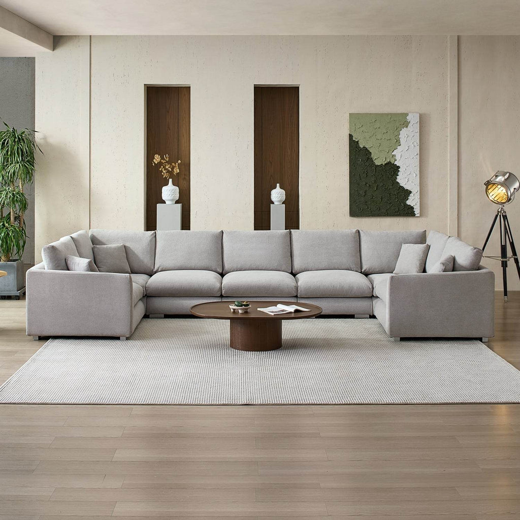 Feathers U-Sectional - Valyouweho