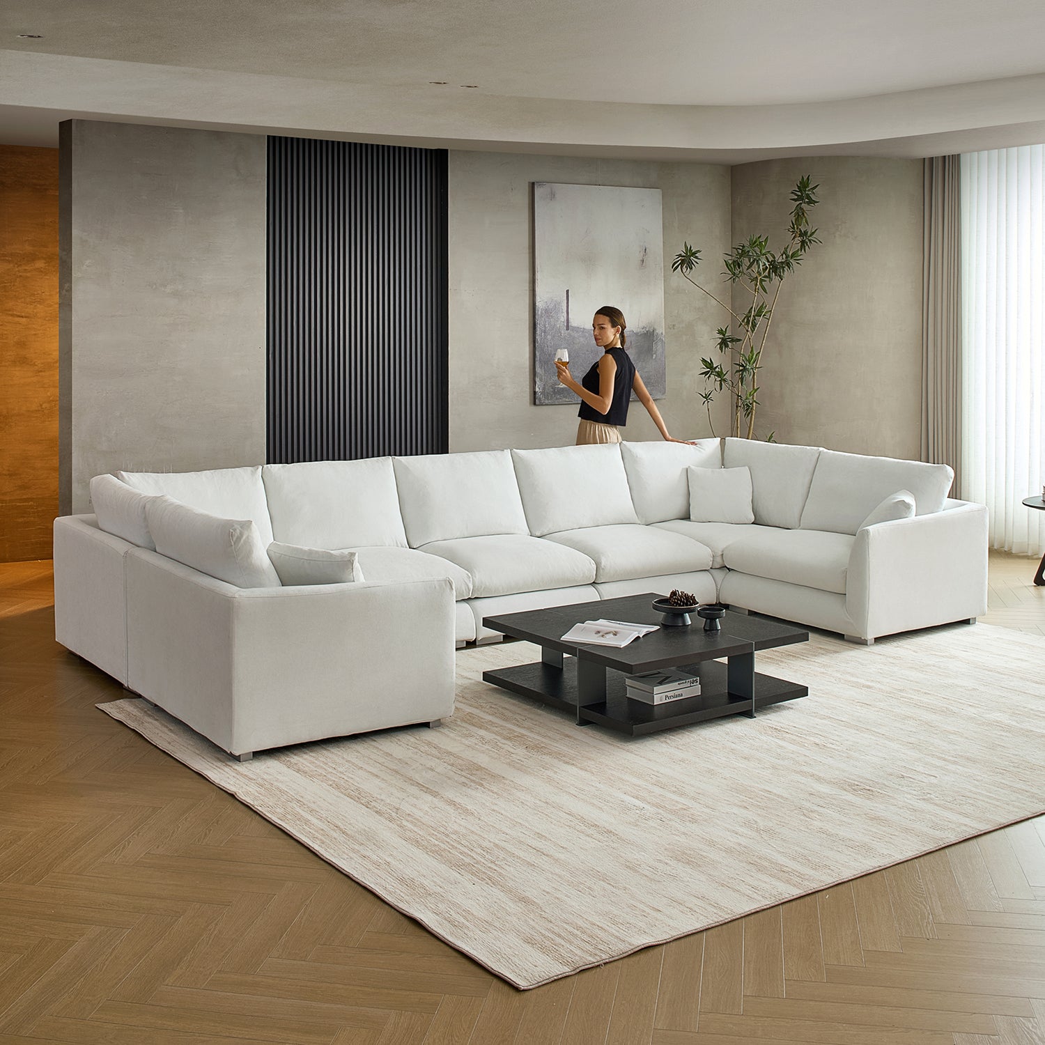 Feathers U-Sectional