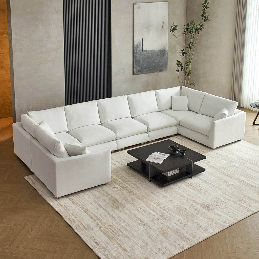 Feathers U-Sectional - Valyouweho