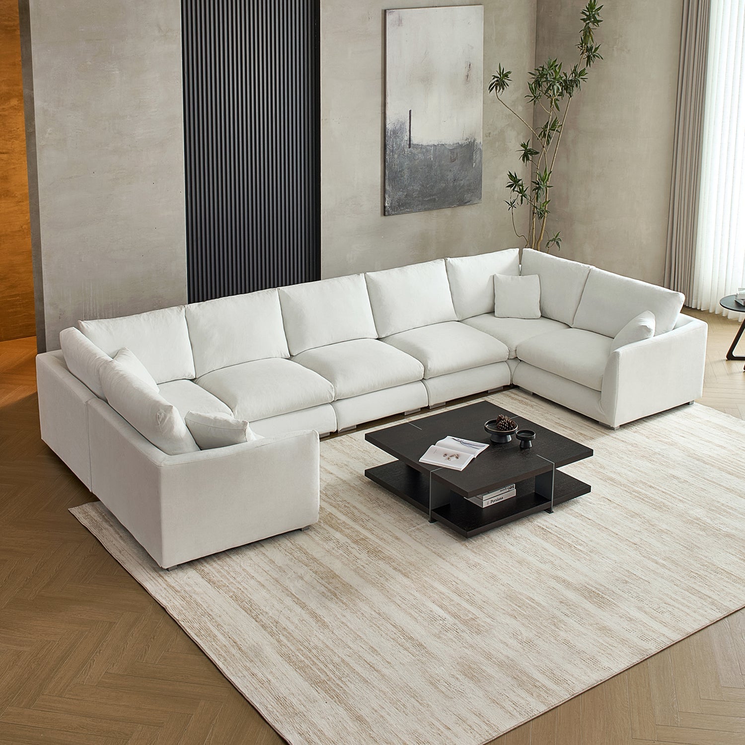 Feathers U-Sectional
