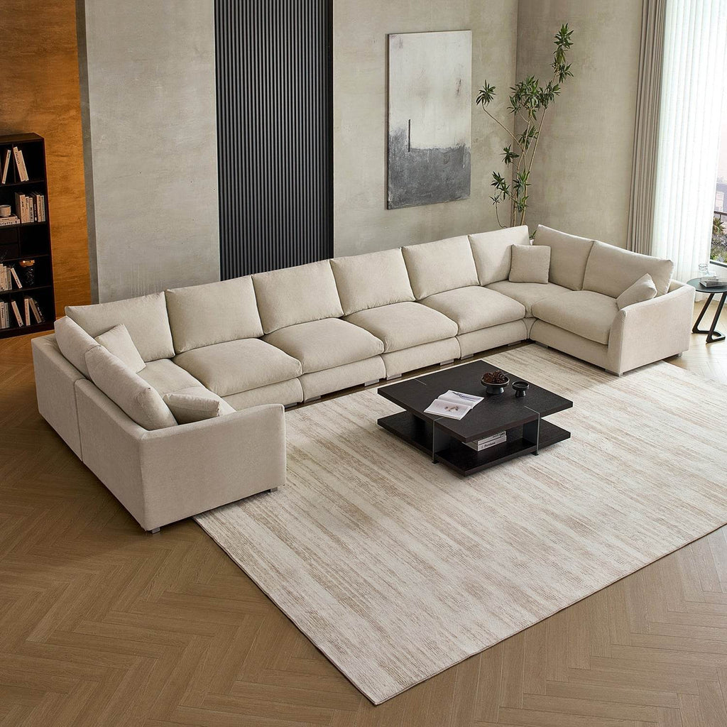 Feathers U-Sectional - Valyouweho