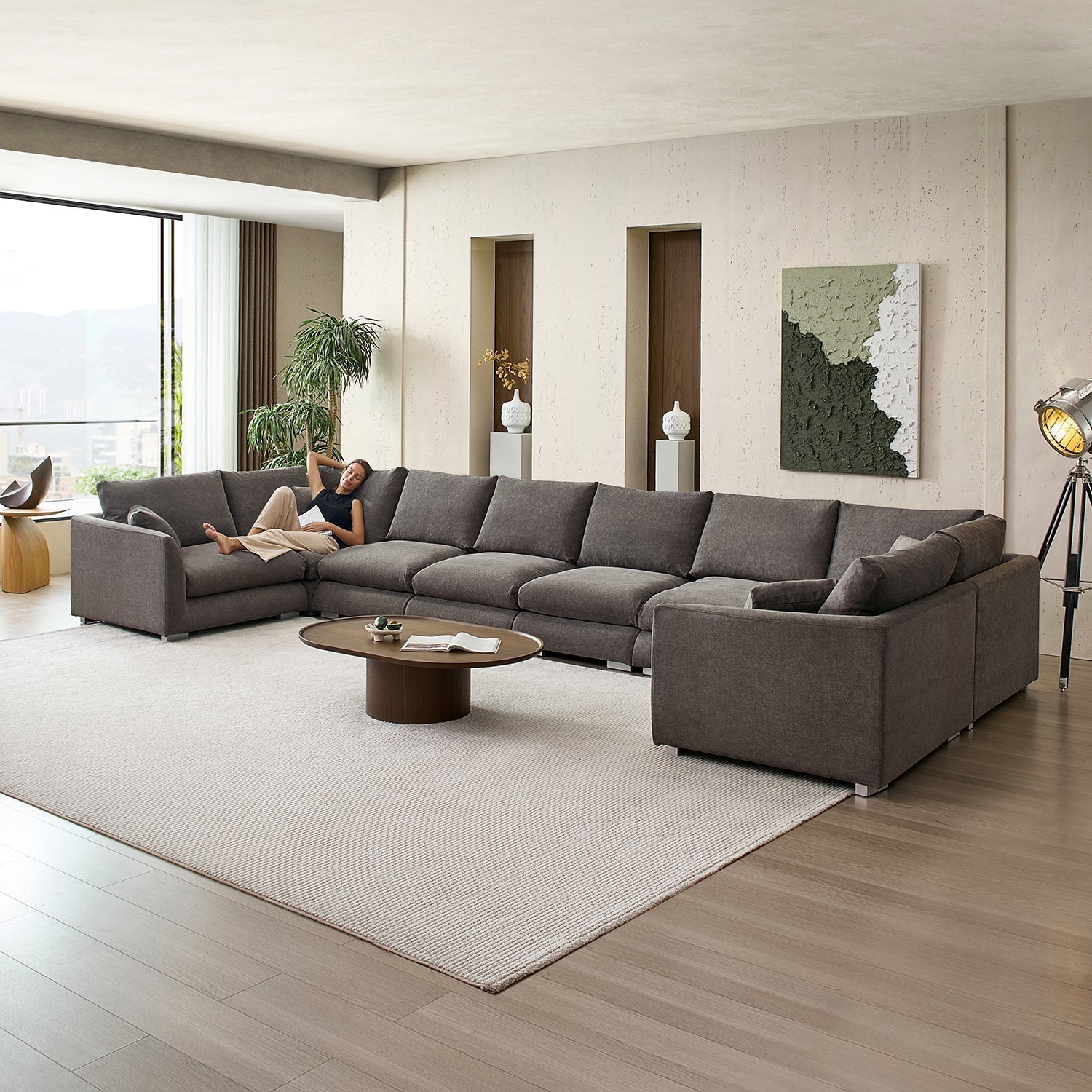 Feathers U-Sectional