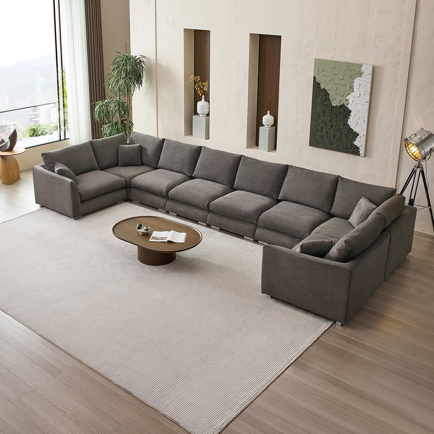 Feathers U-Sectional