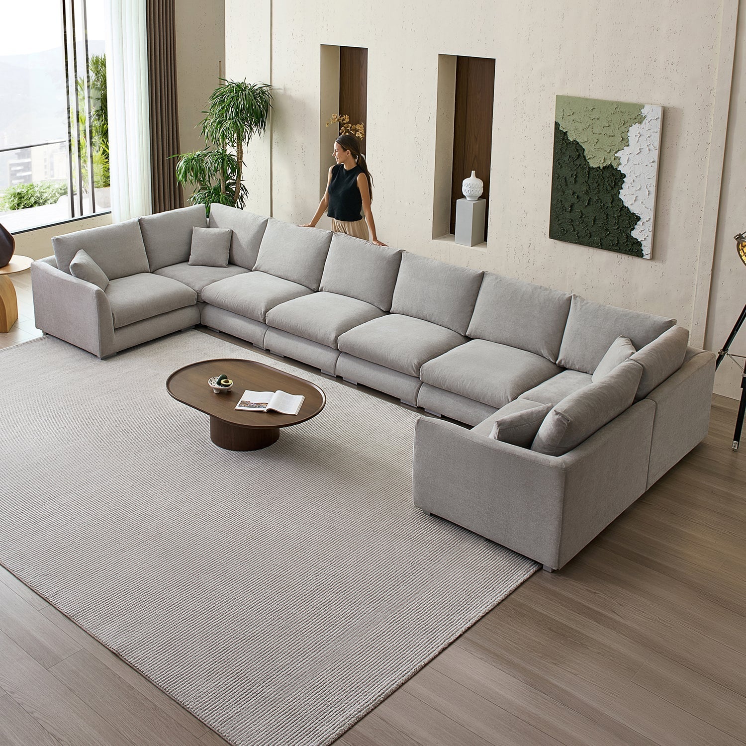 Feathers U-Sectional
