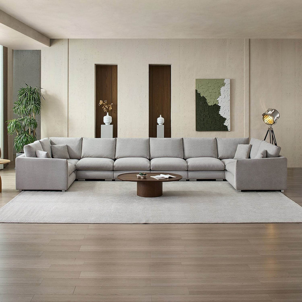 Feathers U-Sectional - Valyouweho