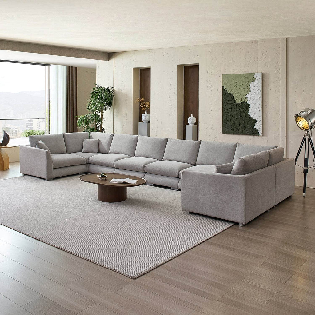 Feathers U-Sectional - Valyouweho