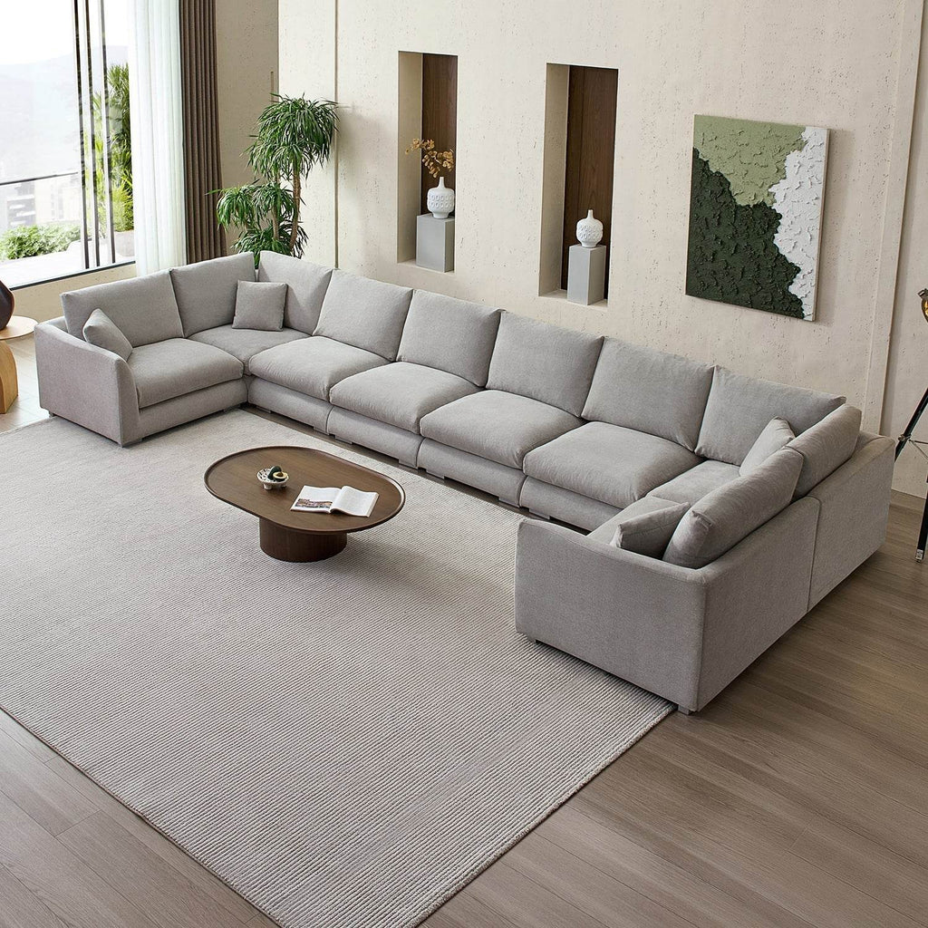 Feathers U-Sectional - Valyouweho