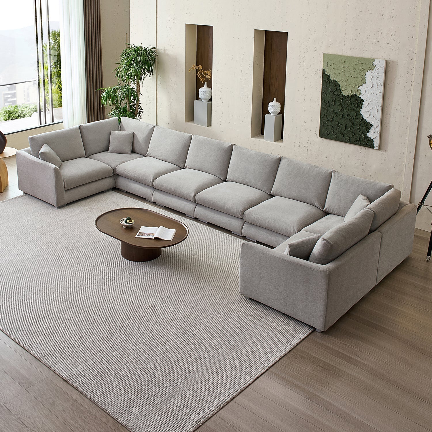 Feathers U-Sectional
