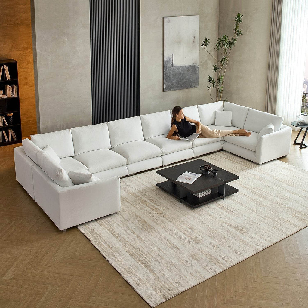 Feathers U-Sectional - Valyouweho
