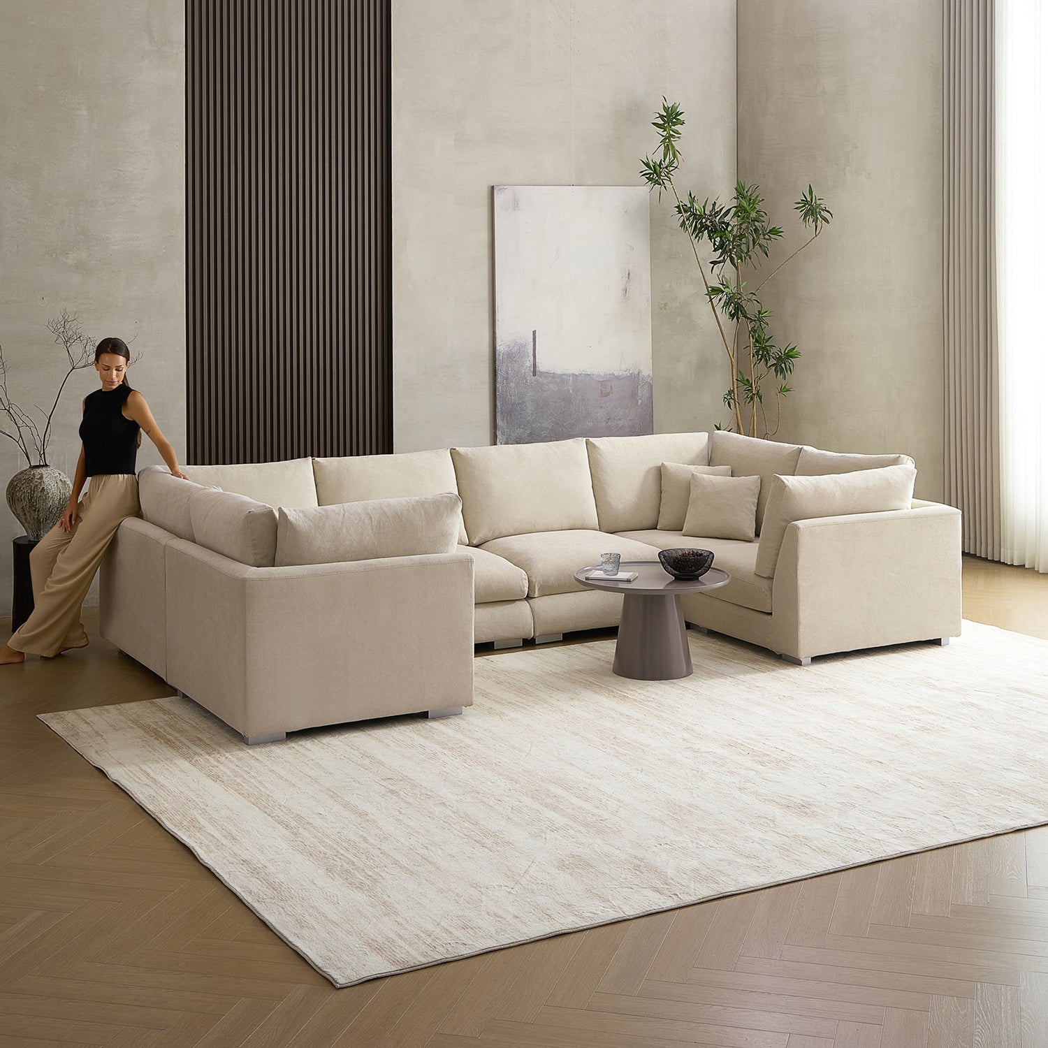 Feathers U-Sectional