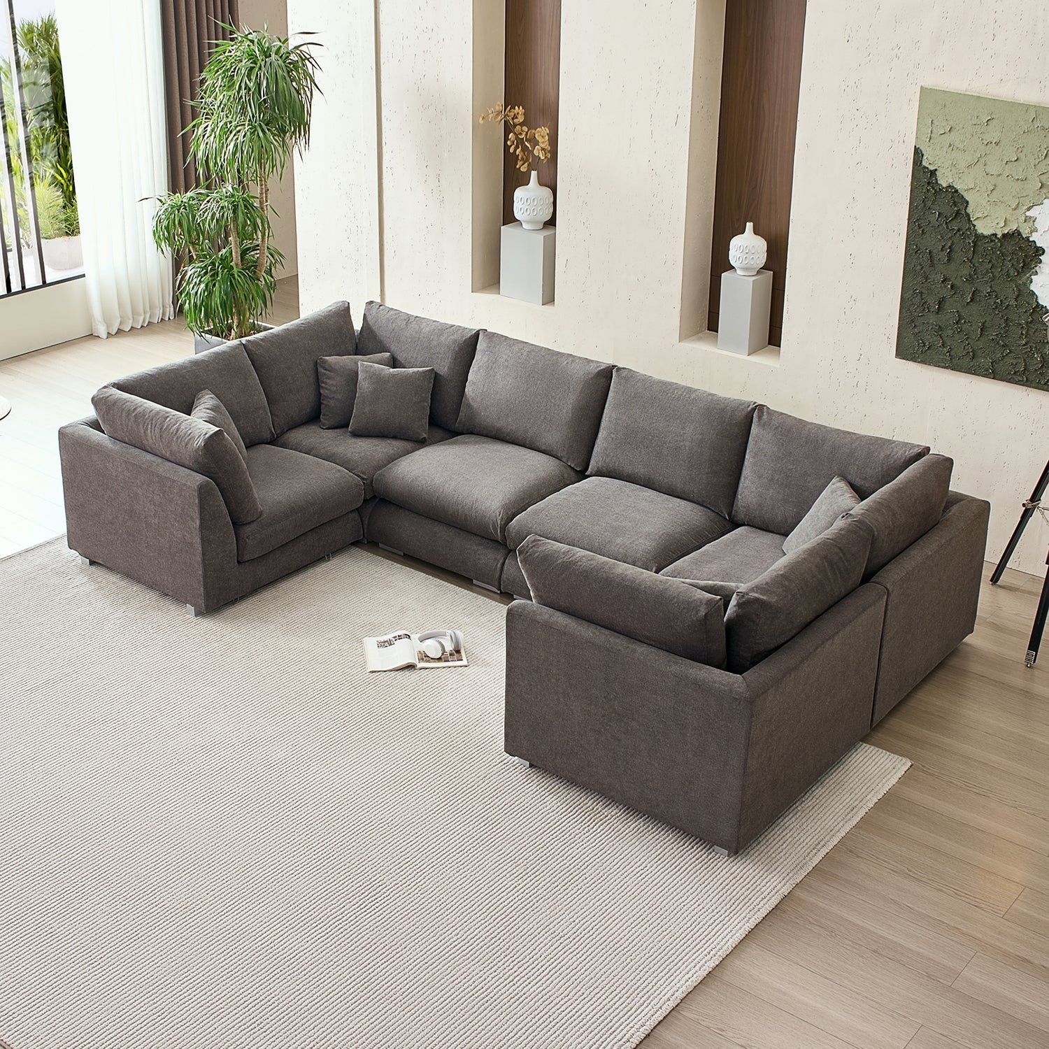 Feathers U-Sectional