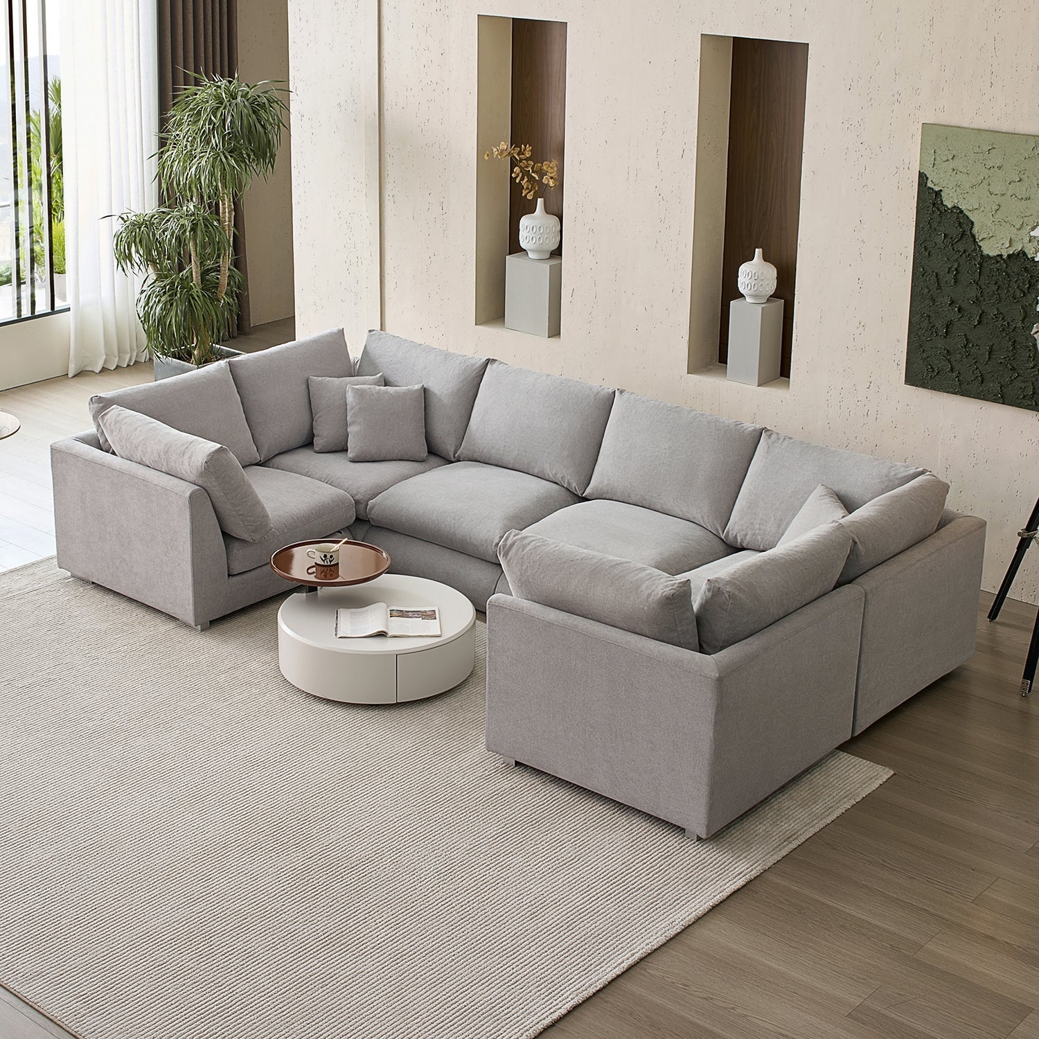 Feathers U-Sectional