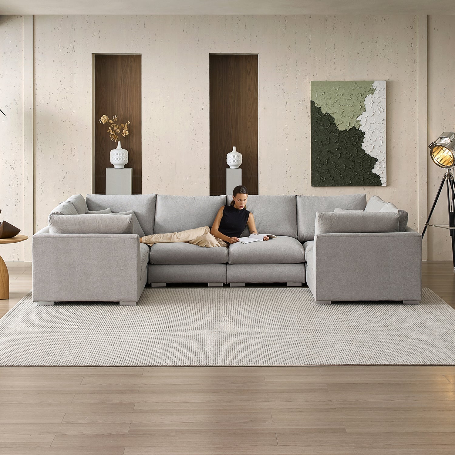 Feathers U-Sectional