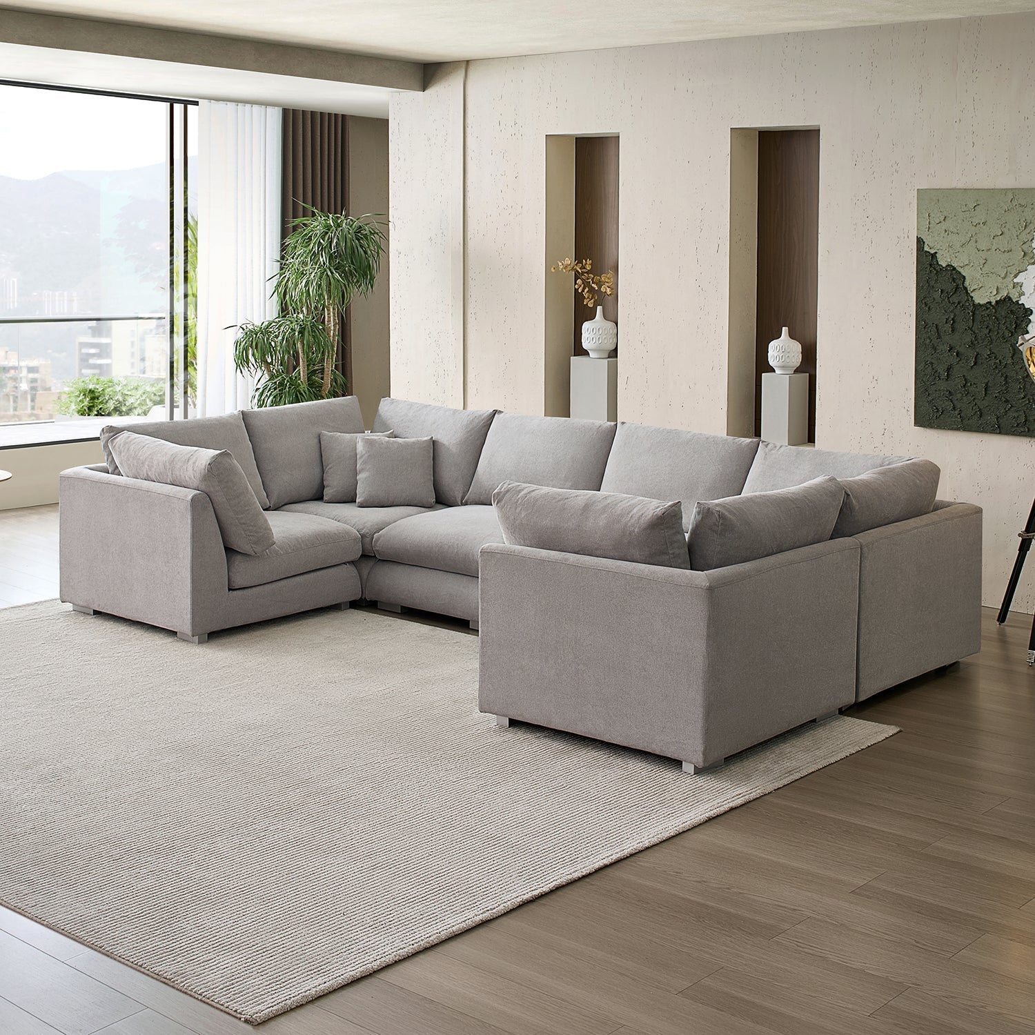 Feathers U-Sectional