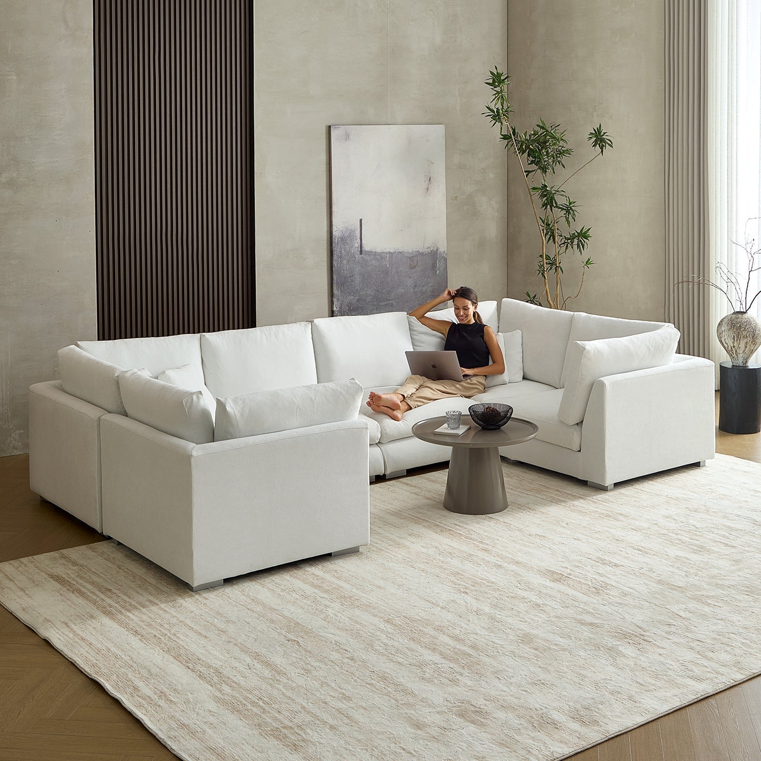 Feathers U-Sectional