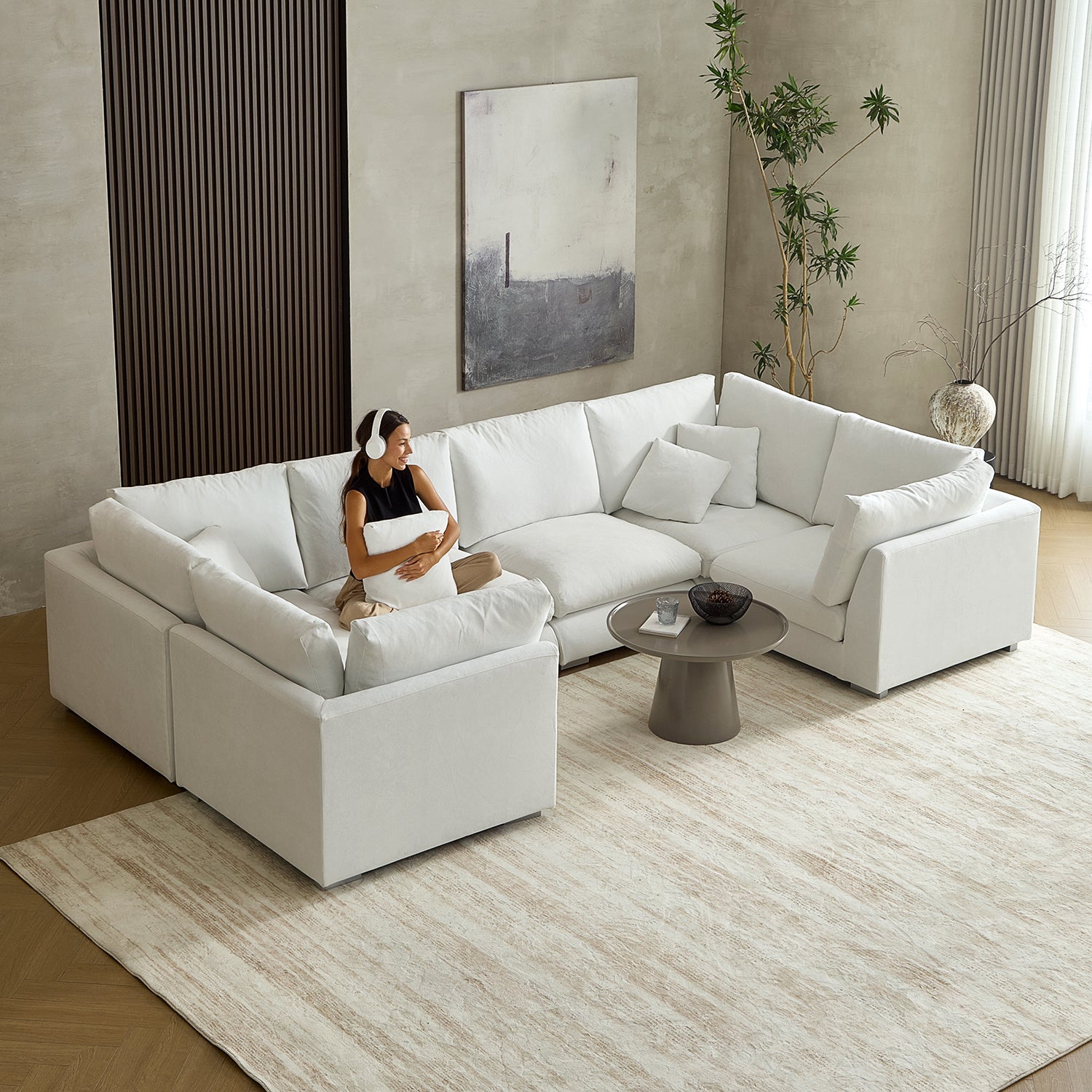 Feathers U-Sectional