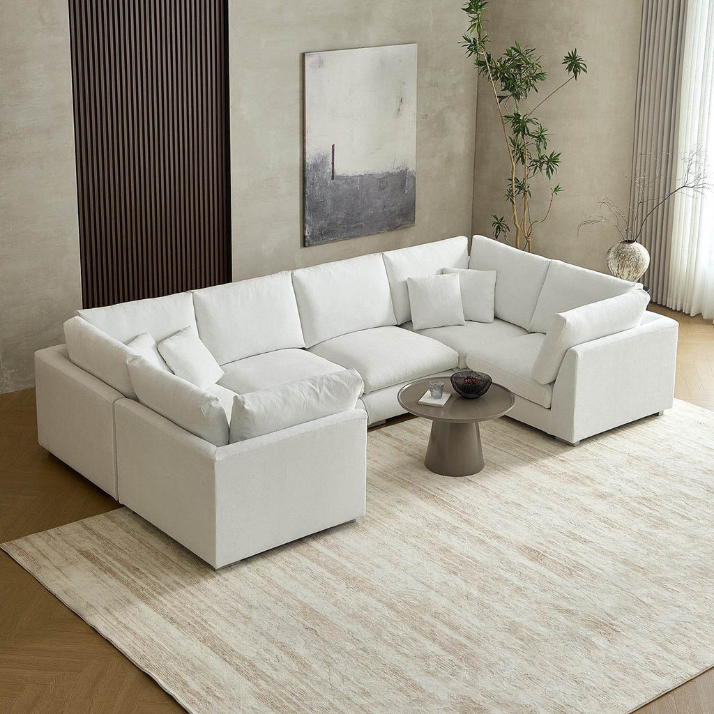 Feathers U-Sectional - Valyouweho