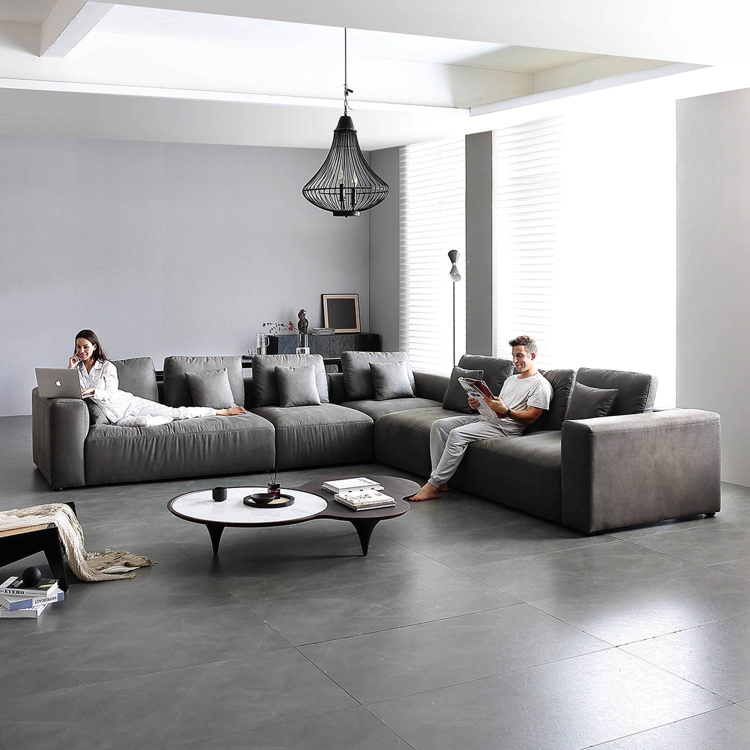 The 5th Closed L Sectional - Valyouweho