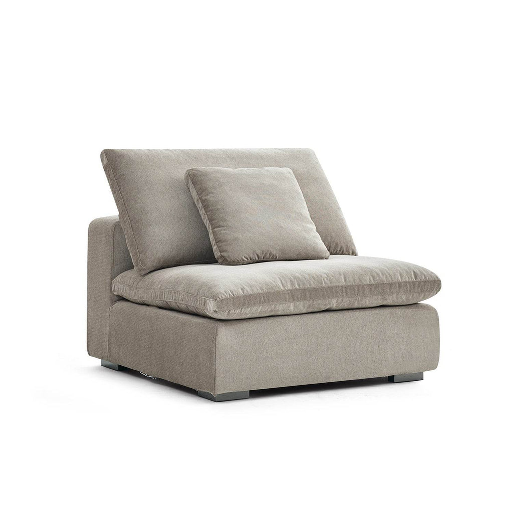 Malibu Cloud Couch Armless Modular Seat - Valyouweho
