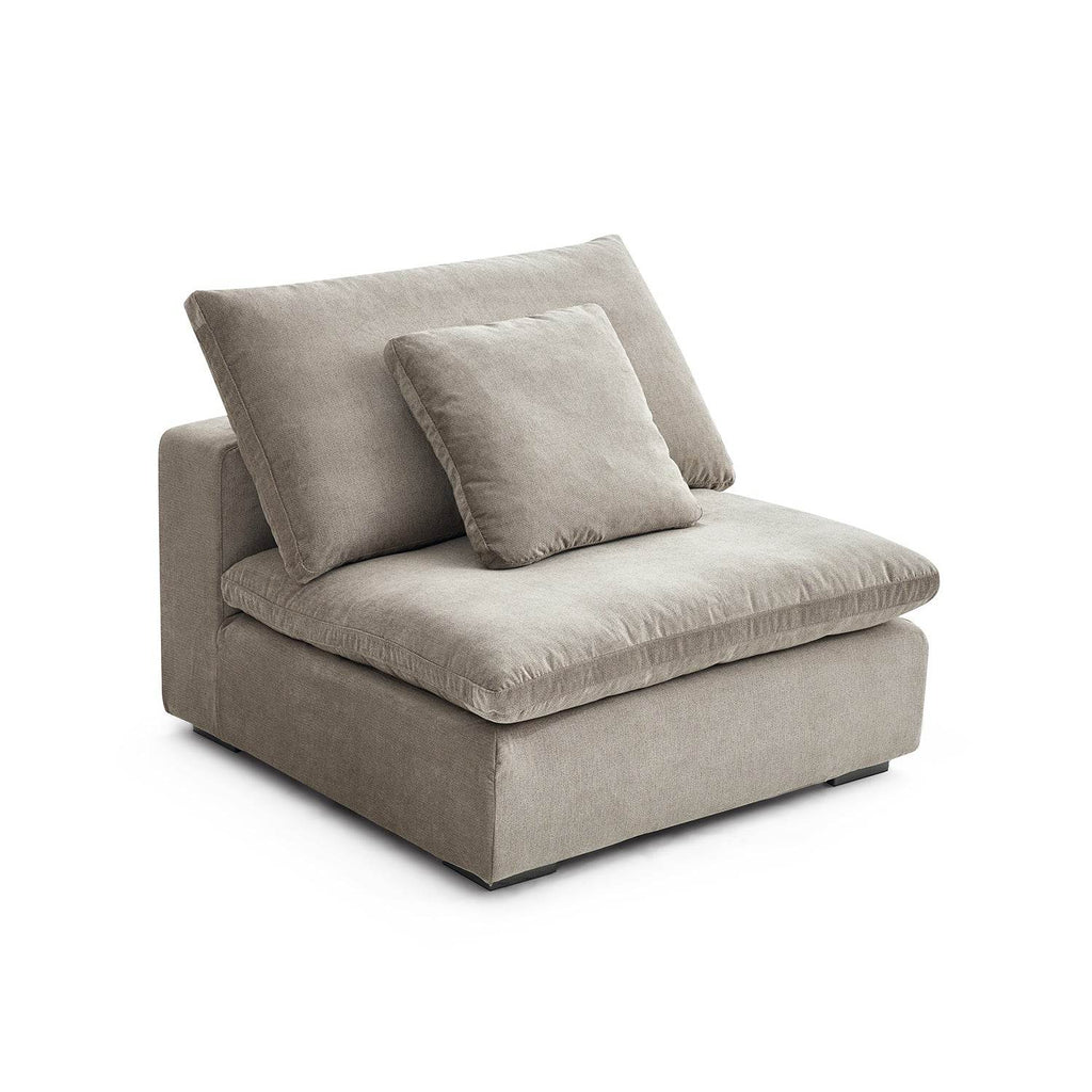 Malibu Cloud Couch Armless Modular Seat - Valyouweho