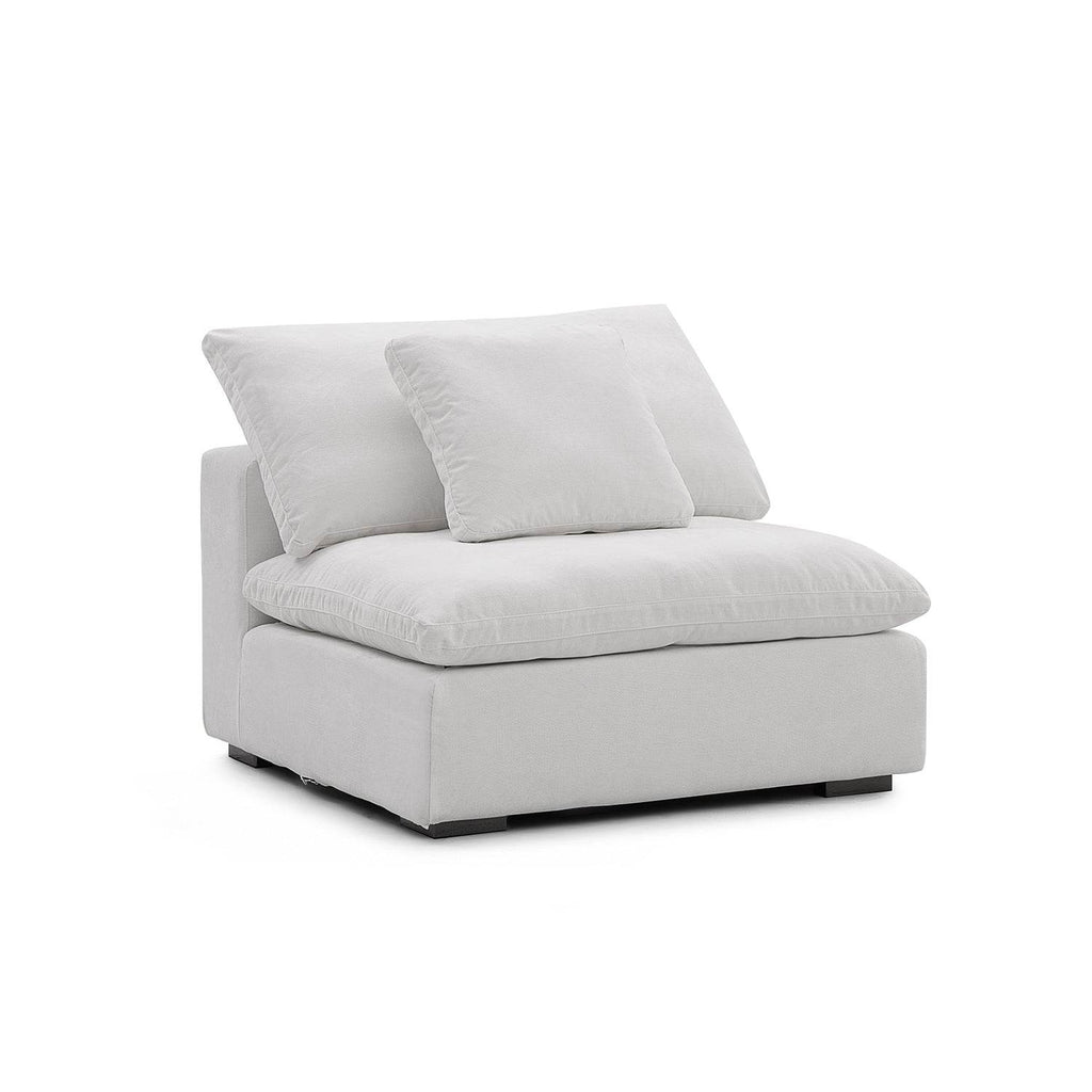 Malibu Cloud Couch Armless Modular Seat - Valyouweho