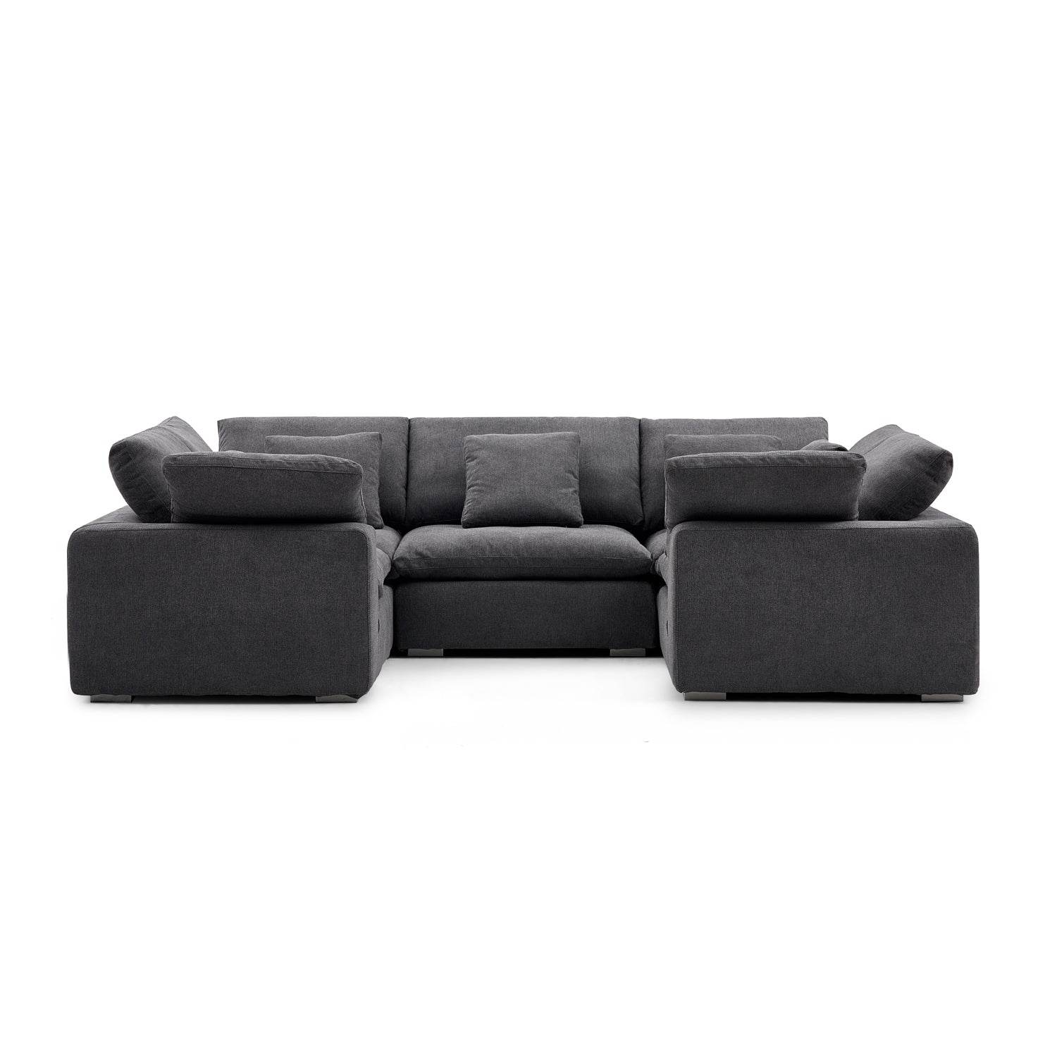 Malibu Cloud U Closed Sectional - Valyouweho