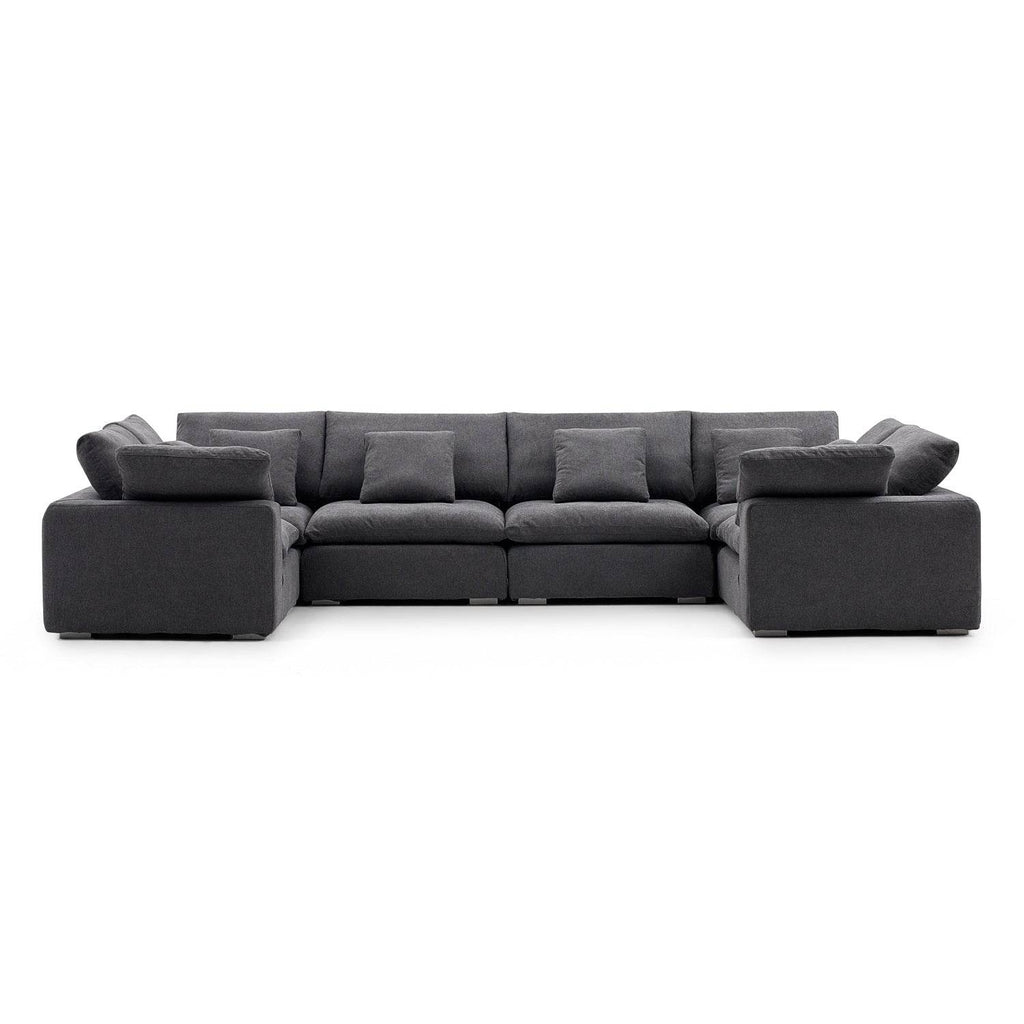 Malibu Cloud U Closed Sectional - Valyouweho
