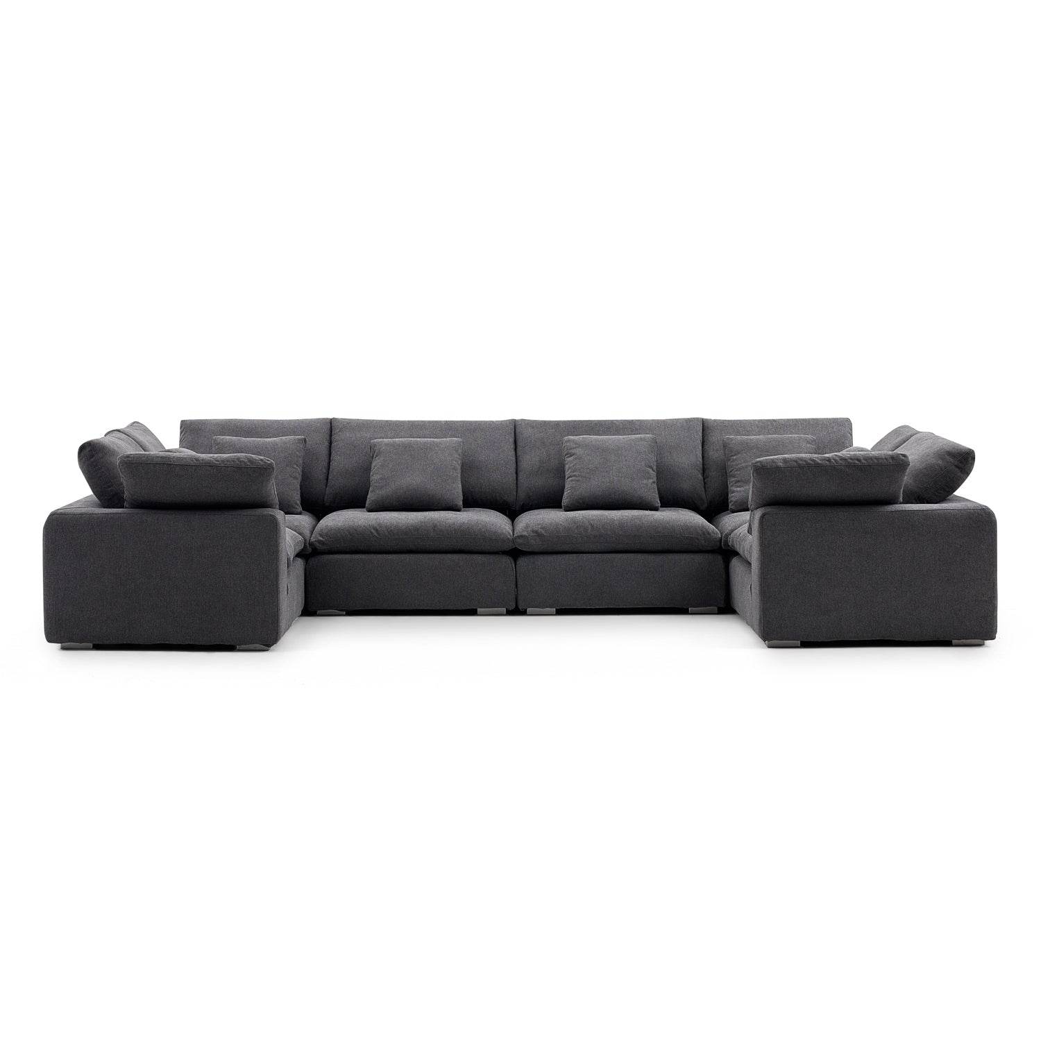 Malibu Cloud U Closed Sectional - Valyouweho