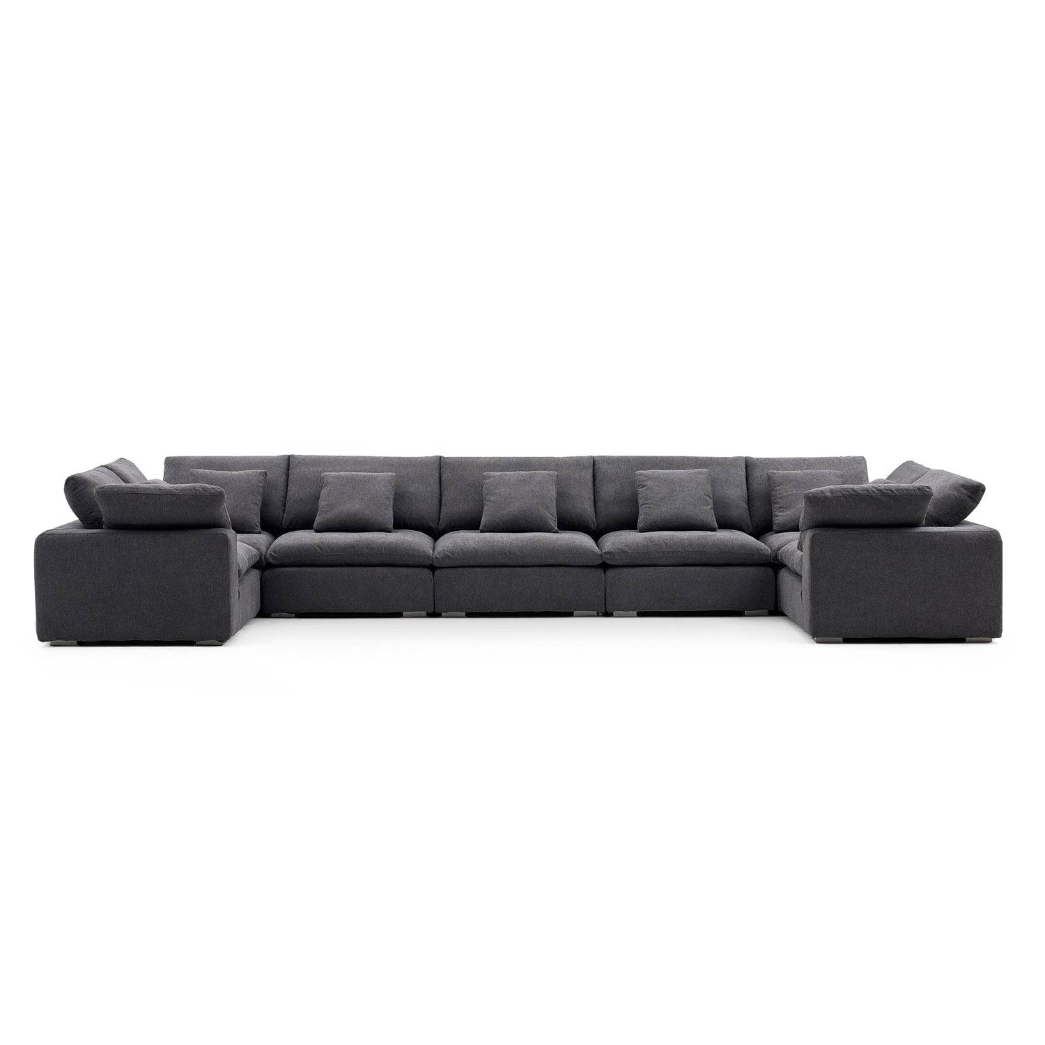 Malibu Cloud U Closed Sectional - Valyouweho