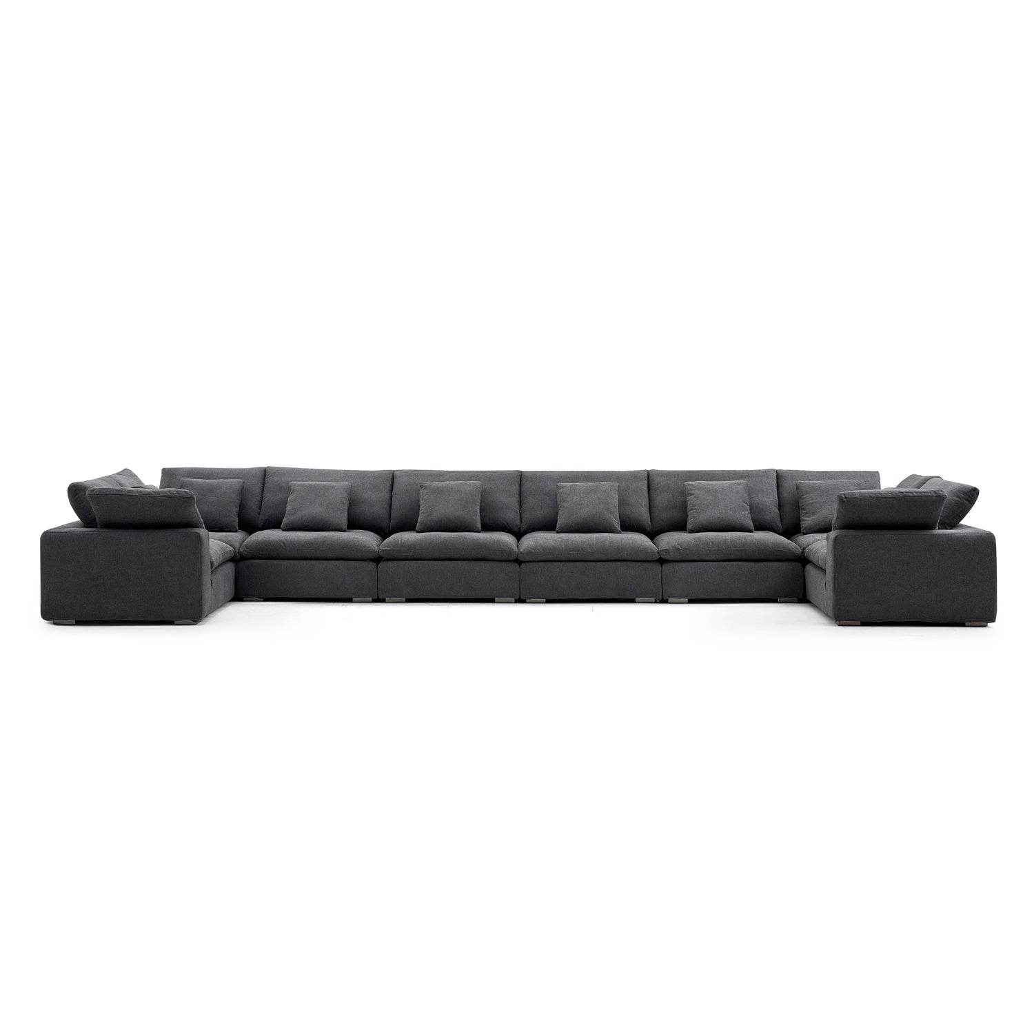 Malibu Cloud U Closed Sectional - Valyouweho