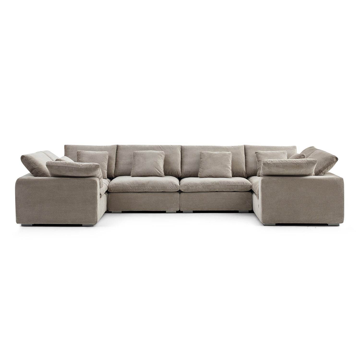 Malibu Cloud U Closed Sectional - Valyouweho