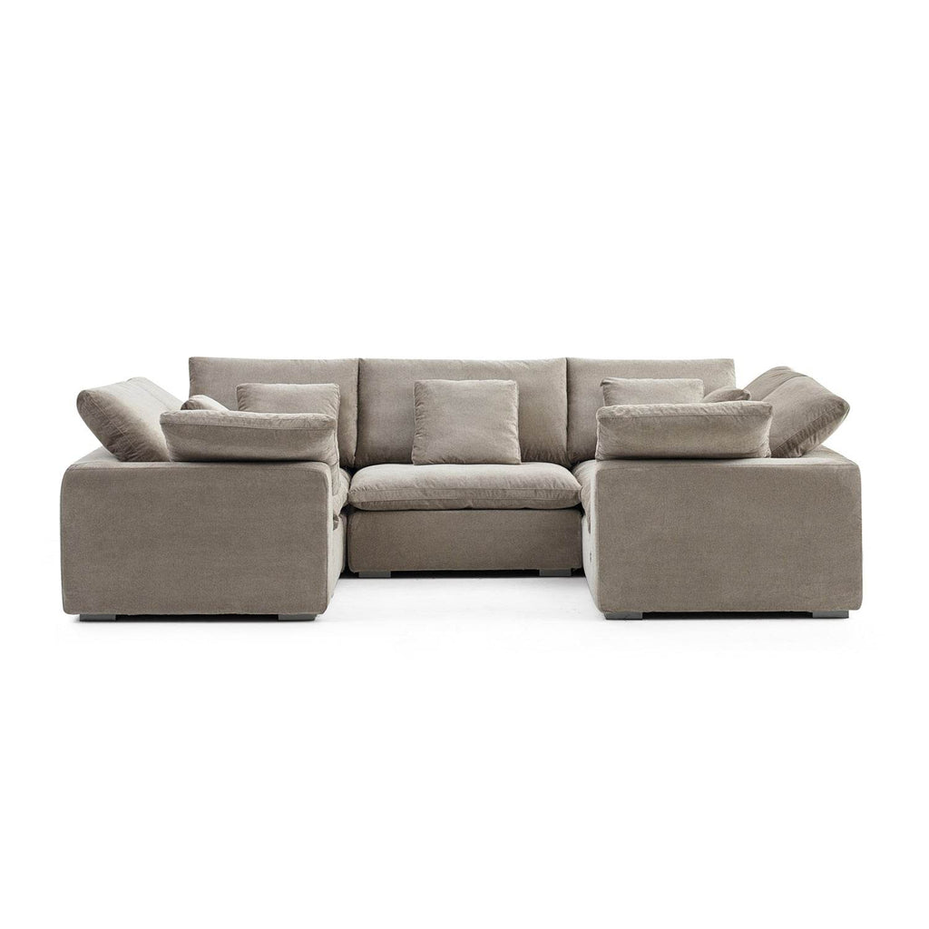 Malibu Cloud U Closed Sectional - Valyouweho