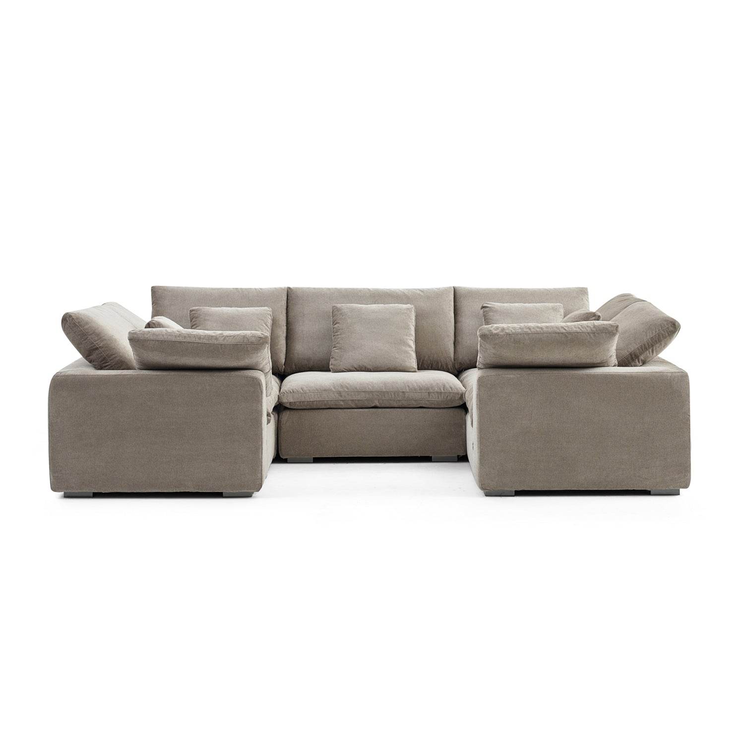 Malibu Cloud U Closed Sectional - Valyouweho