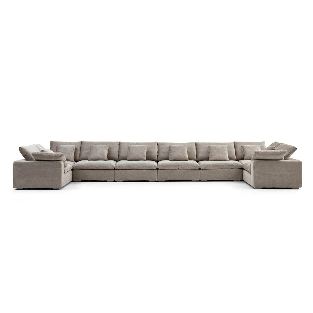 Malibu Cloud U Closed Sectional - Valyouweho