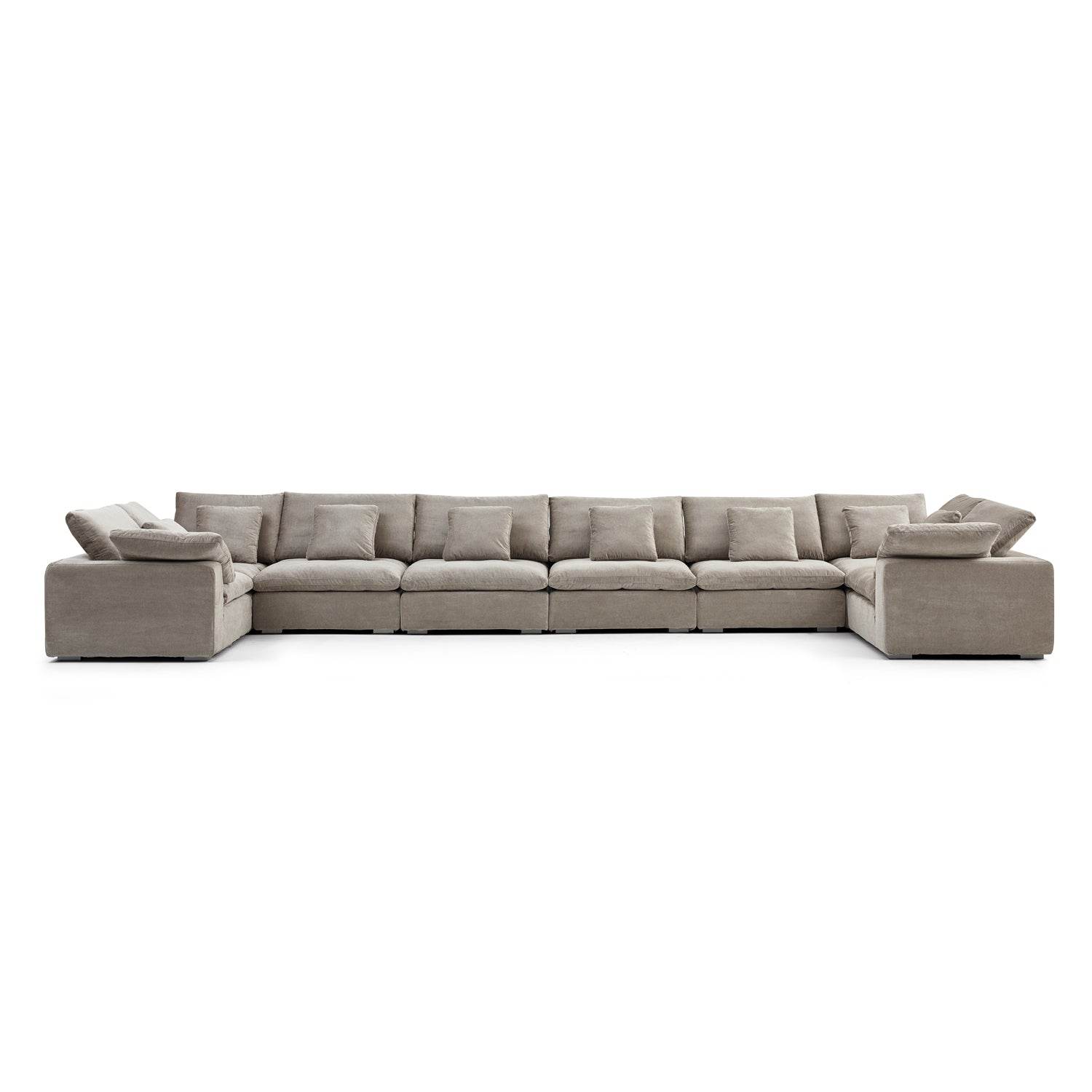 Malibu Cloud U Closed Sectional - Valyouweho