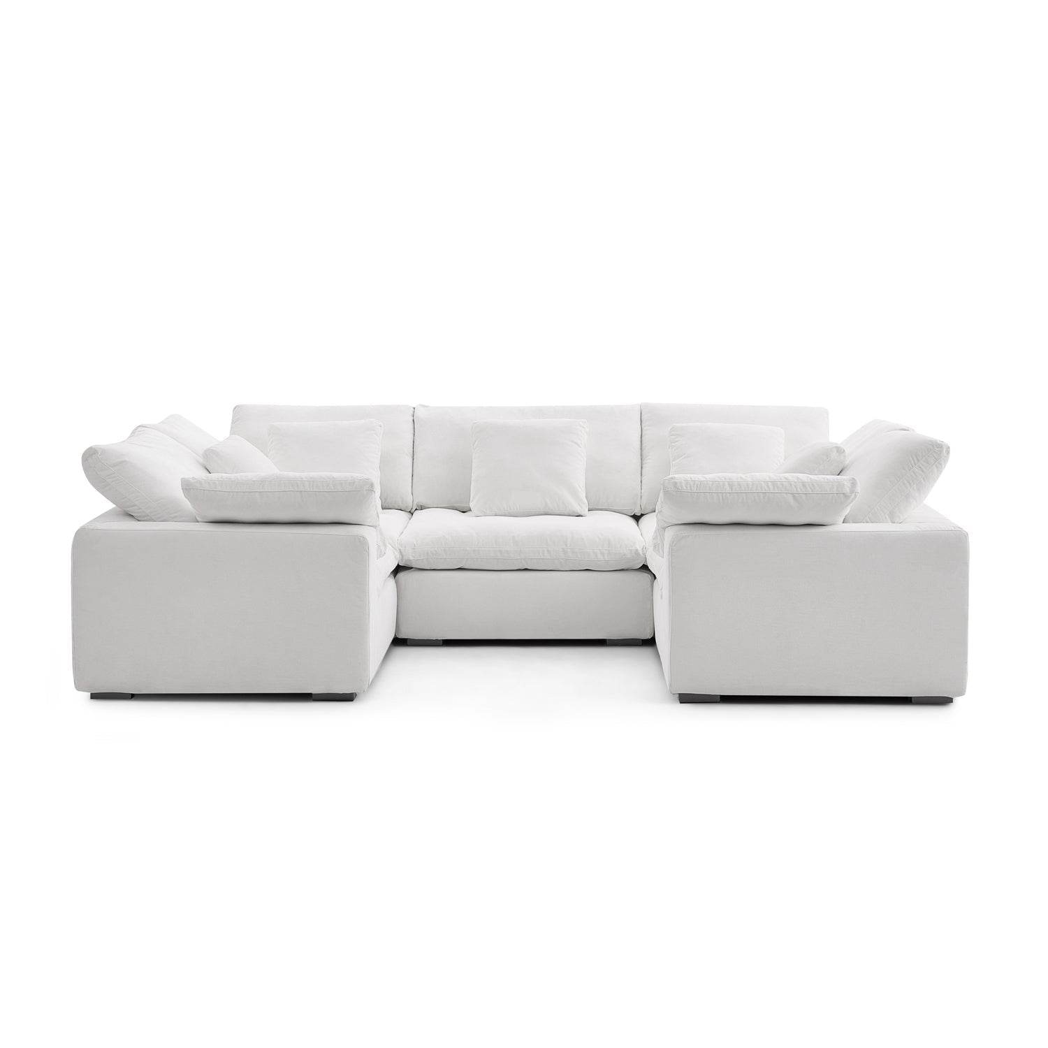 Malibu Cloud U Closed Sectional - Valyouweho