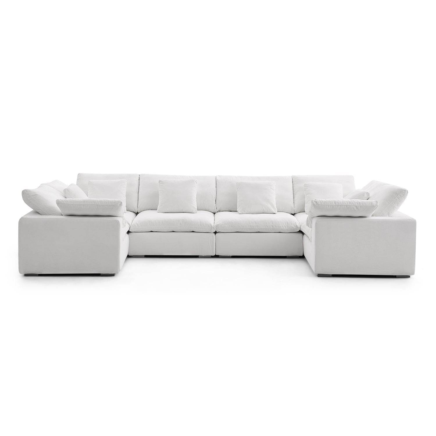 Malibu Cloud U Closed Sectional - Valyouweho