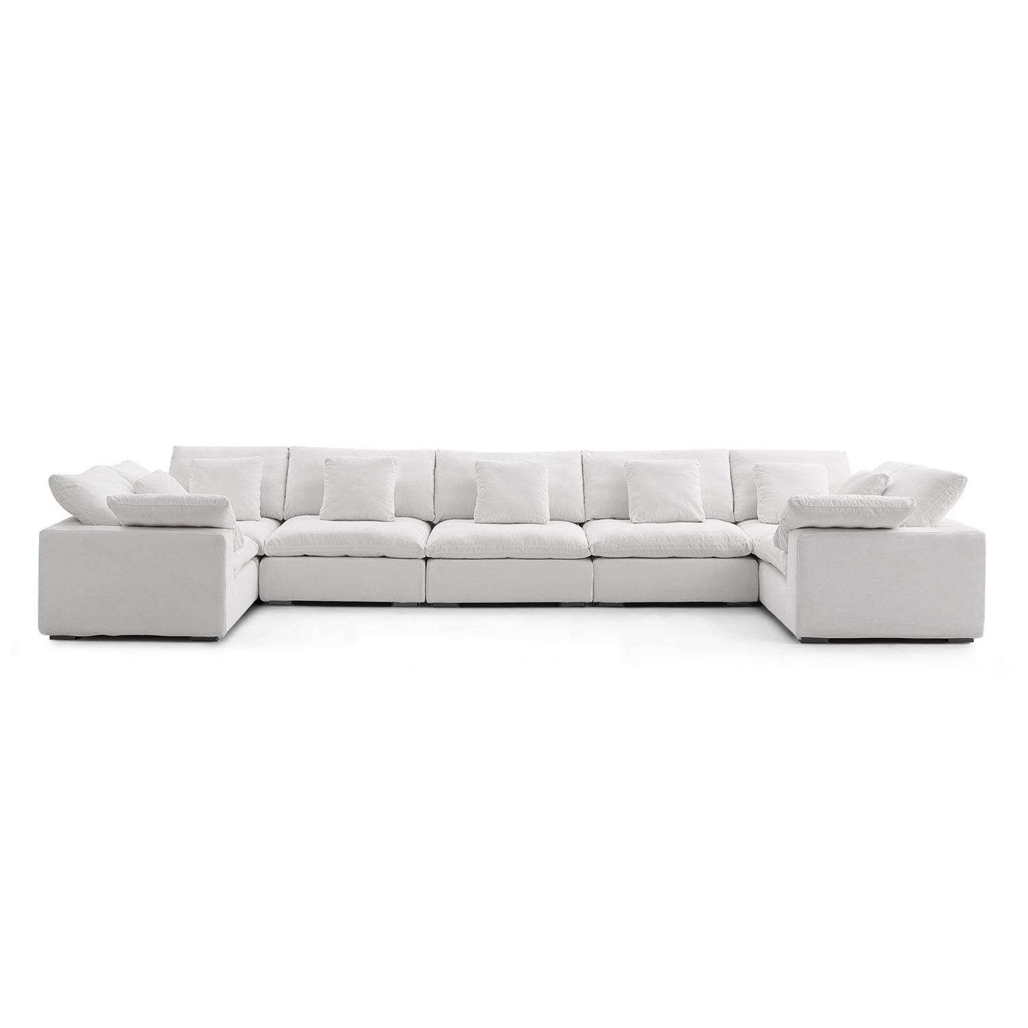 Malibu Cloud U Closed Sectional - Valyouweho