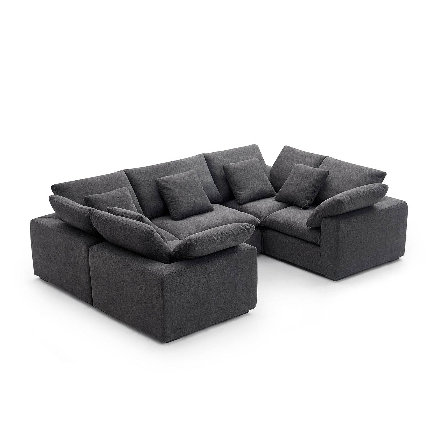 Malibu Cloud U Closed Sectional - Valyouweho